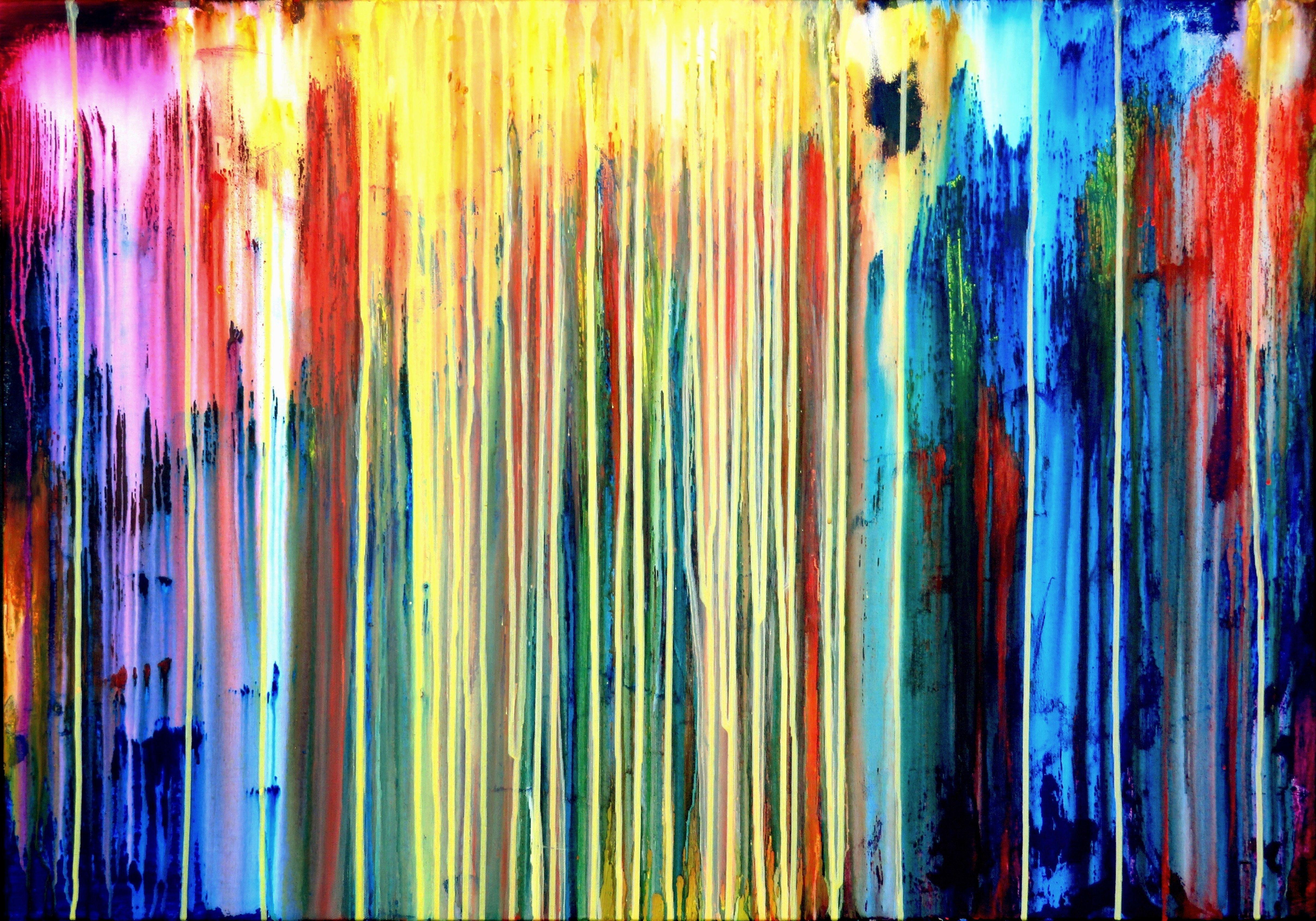 Abstract Painting di Carla Sá Fernandes - La creazione emotiva #154, Pittura, Acrilico su tela