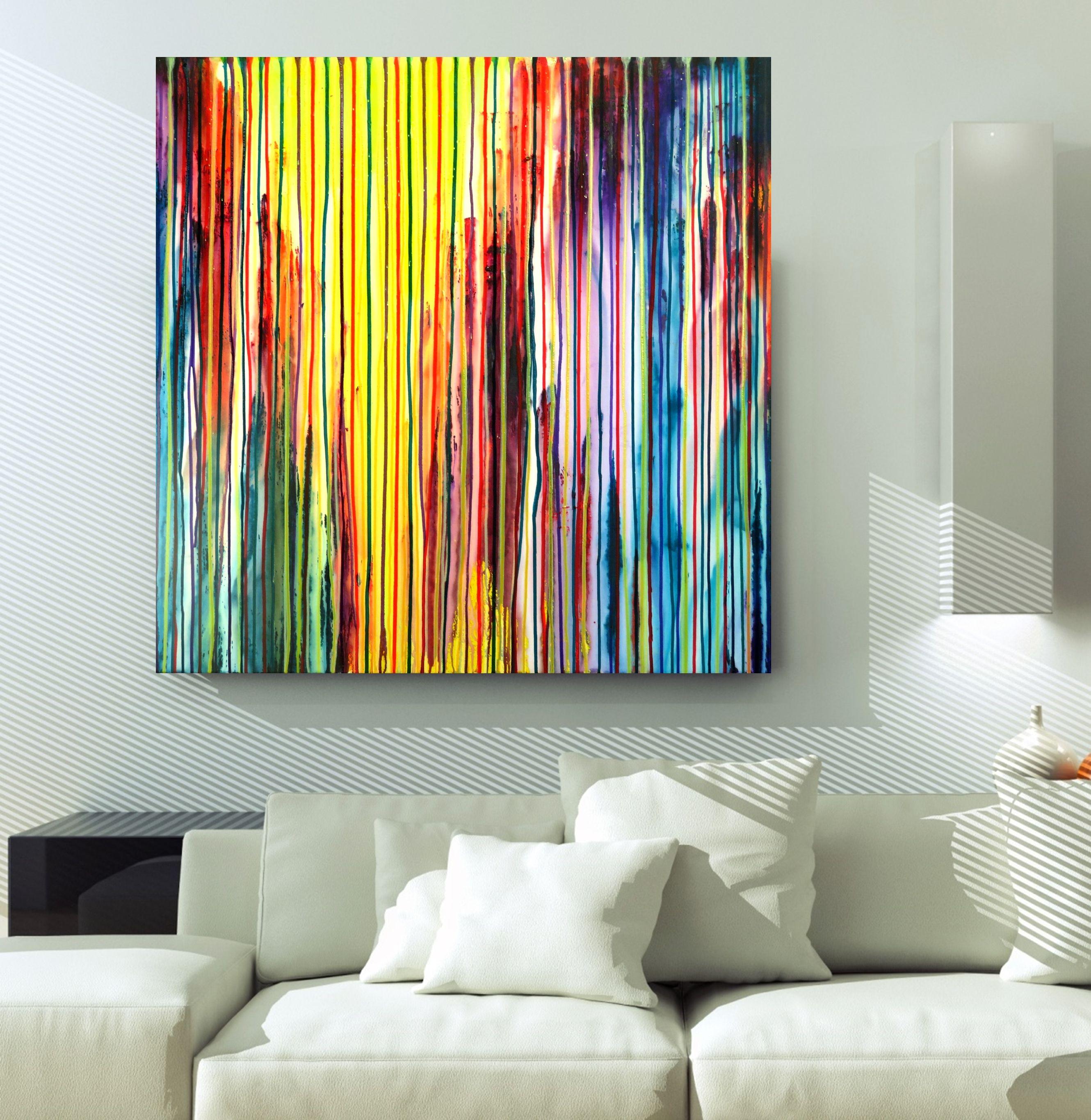 Die emotionale Kreation #188, Gemälde, Acryl auf Leinwand – Painting von Carla Sá Fernandes