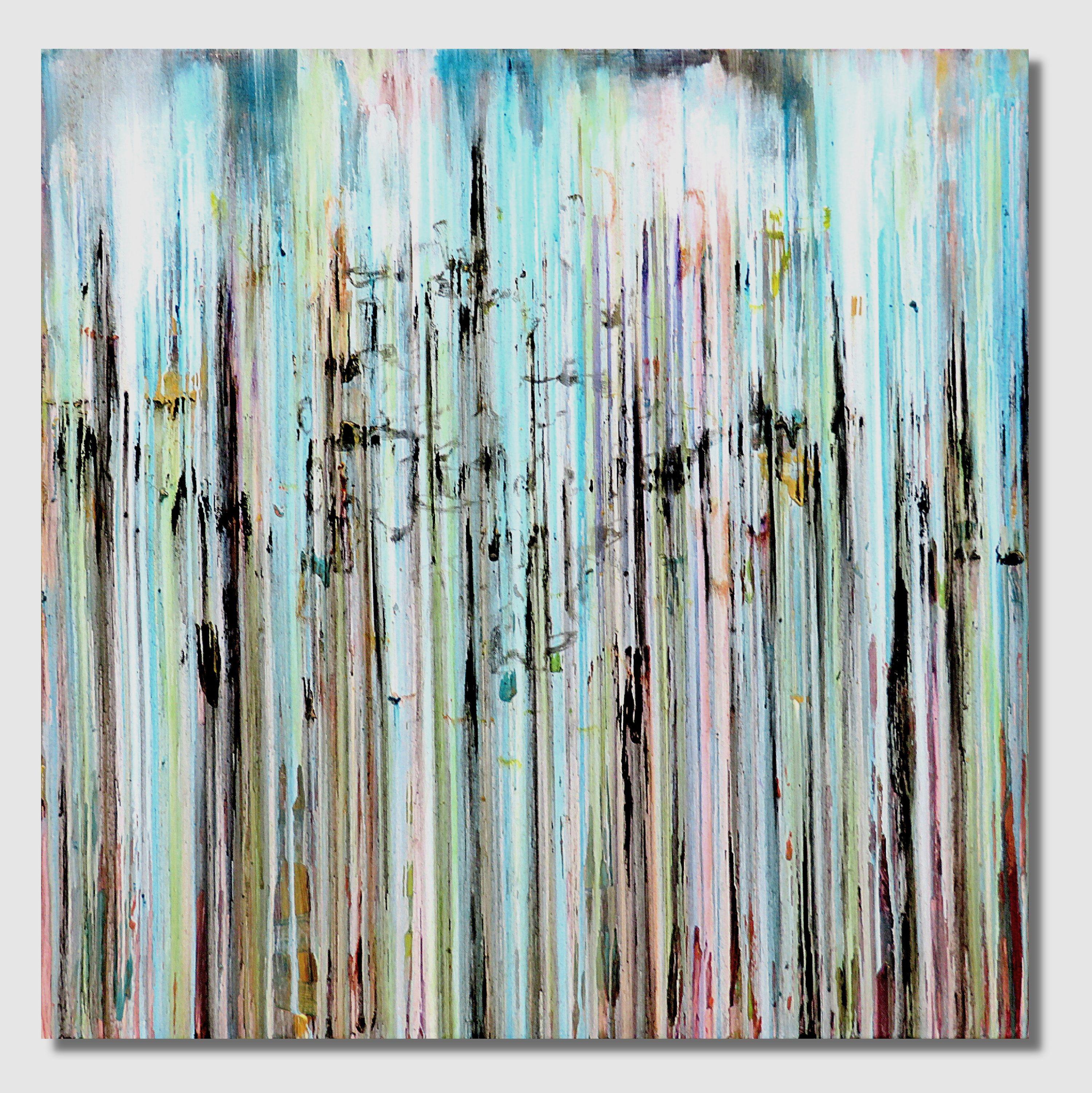 La Creación Emocional #193, Pintura, Acrílico sobre lienzo - Abstract Painting Gris de Carla Sá Fernandes