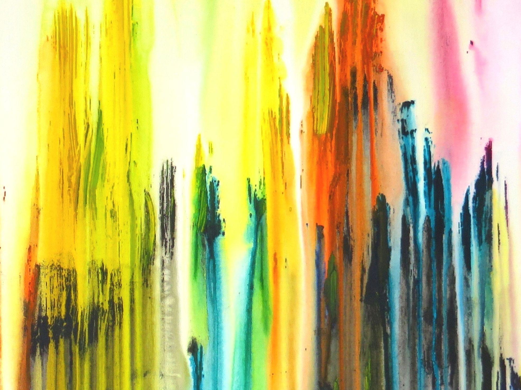La creazione emotiva #197, Pittura, Acrilico su tela - Abstract Painting Beige di Carla Sá Fernandes