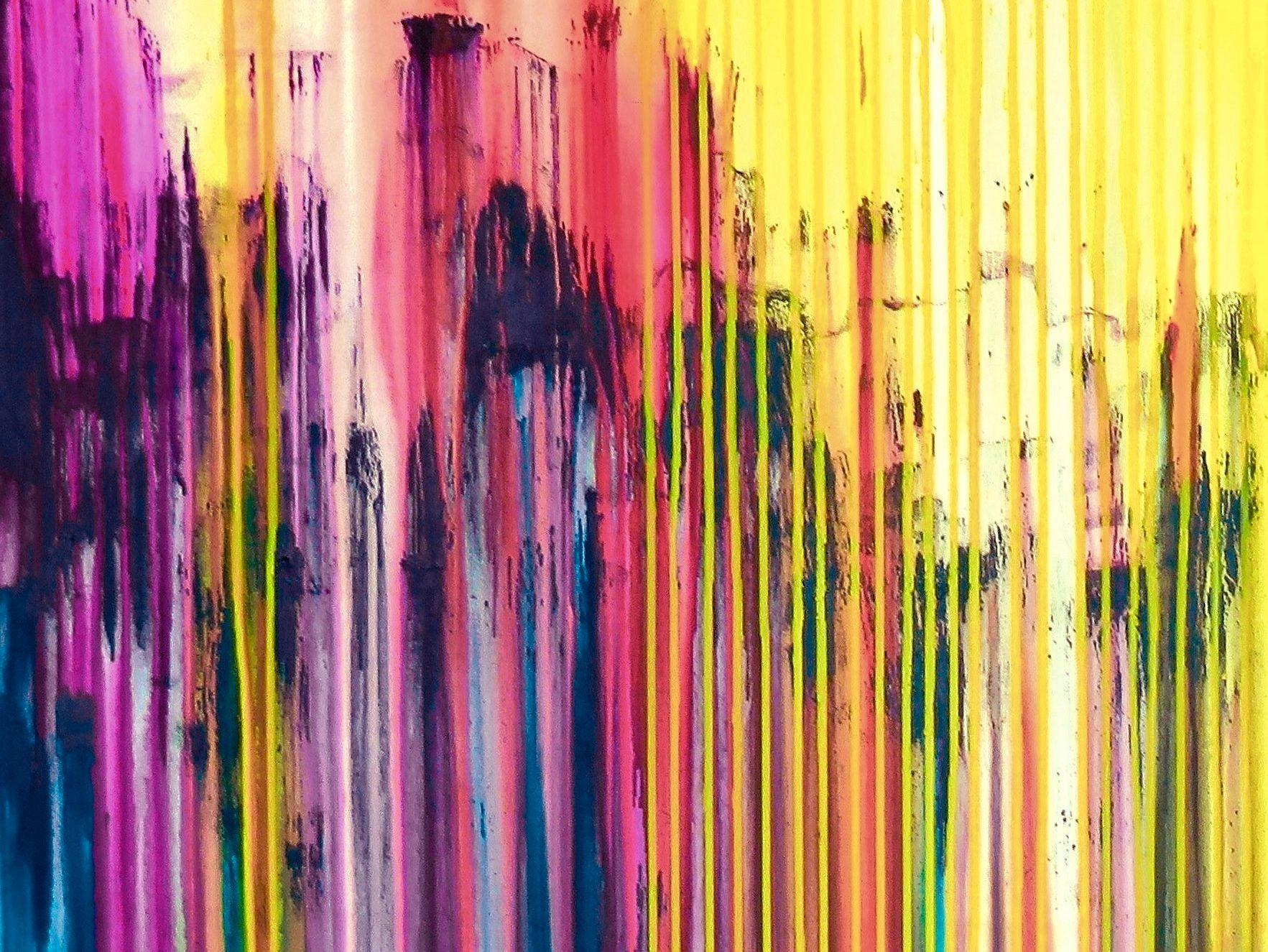 La creazione emotiva #206, Pittura, Acrilico su tela - Abstract Painting Beige di Carla Sá Fernandes