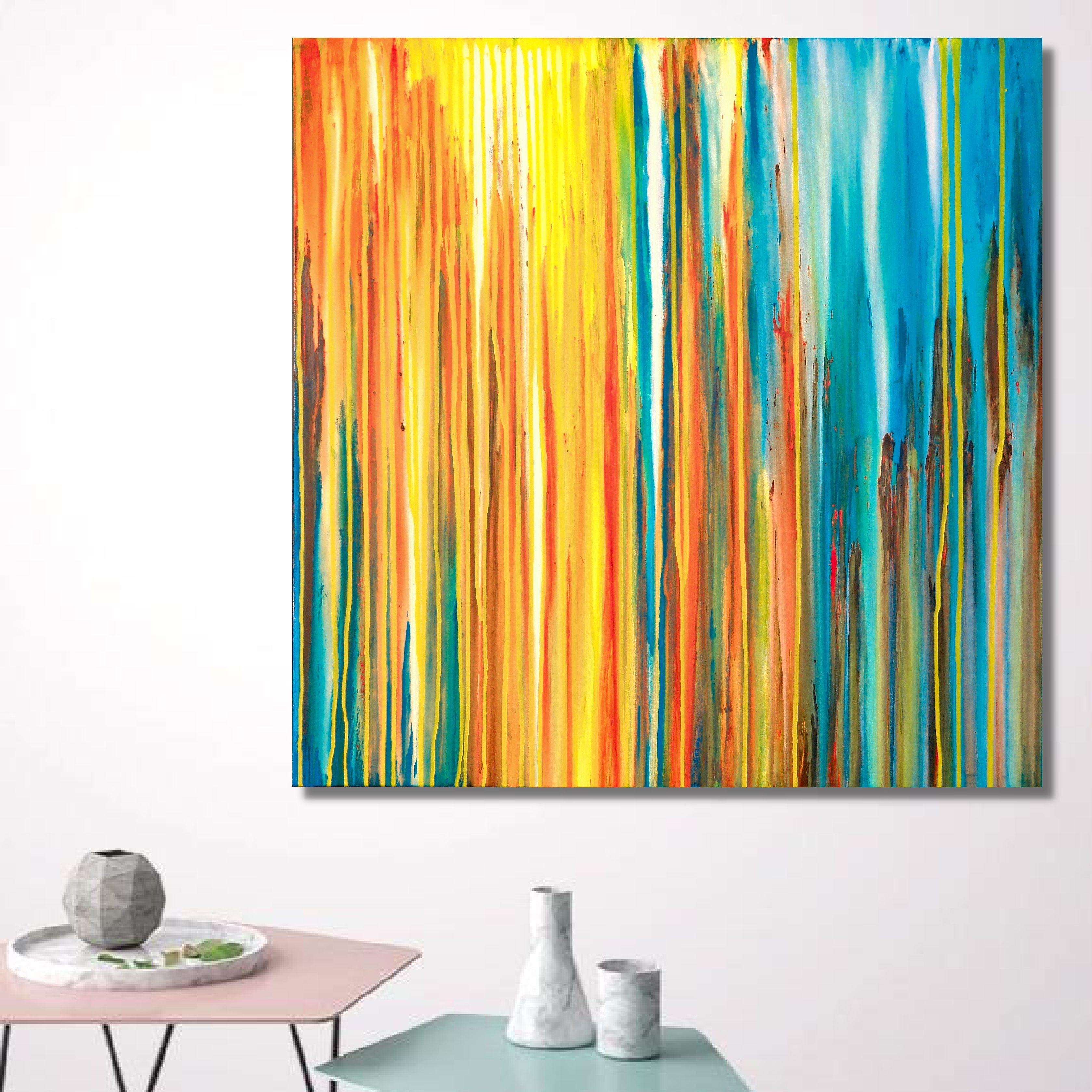 La creazione emotiva #208, Pittura, Acrilico su tela - Painting di Carla Sá Fernandes