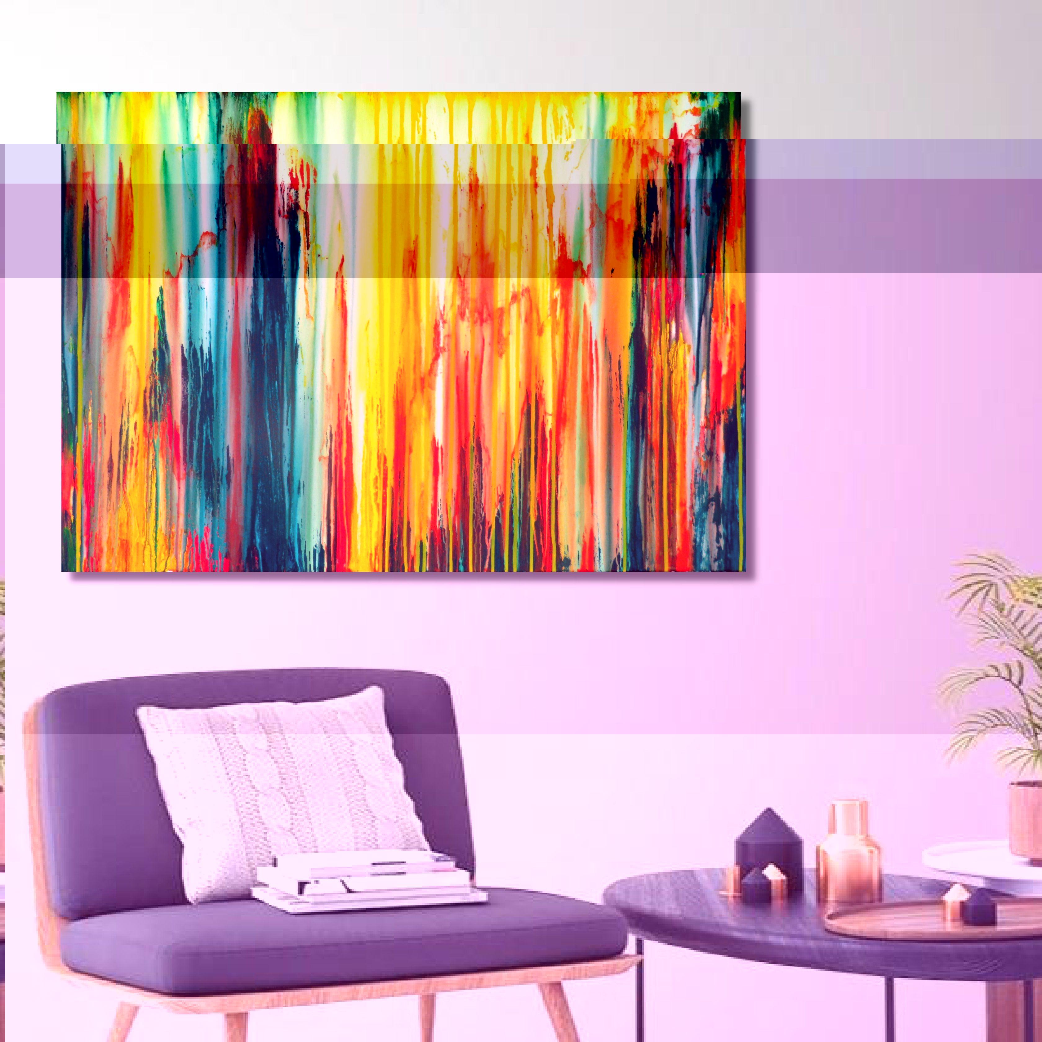 La creazione emotiva #243, Pittura, Acrilico su tela - Painting di Carla Sá Fernandes