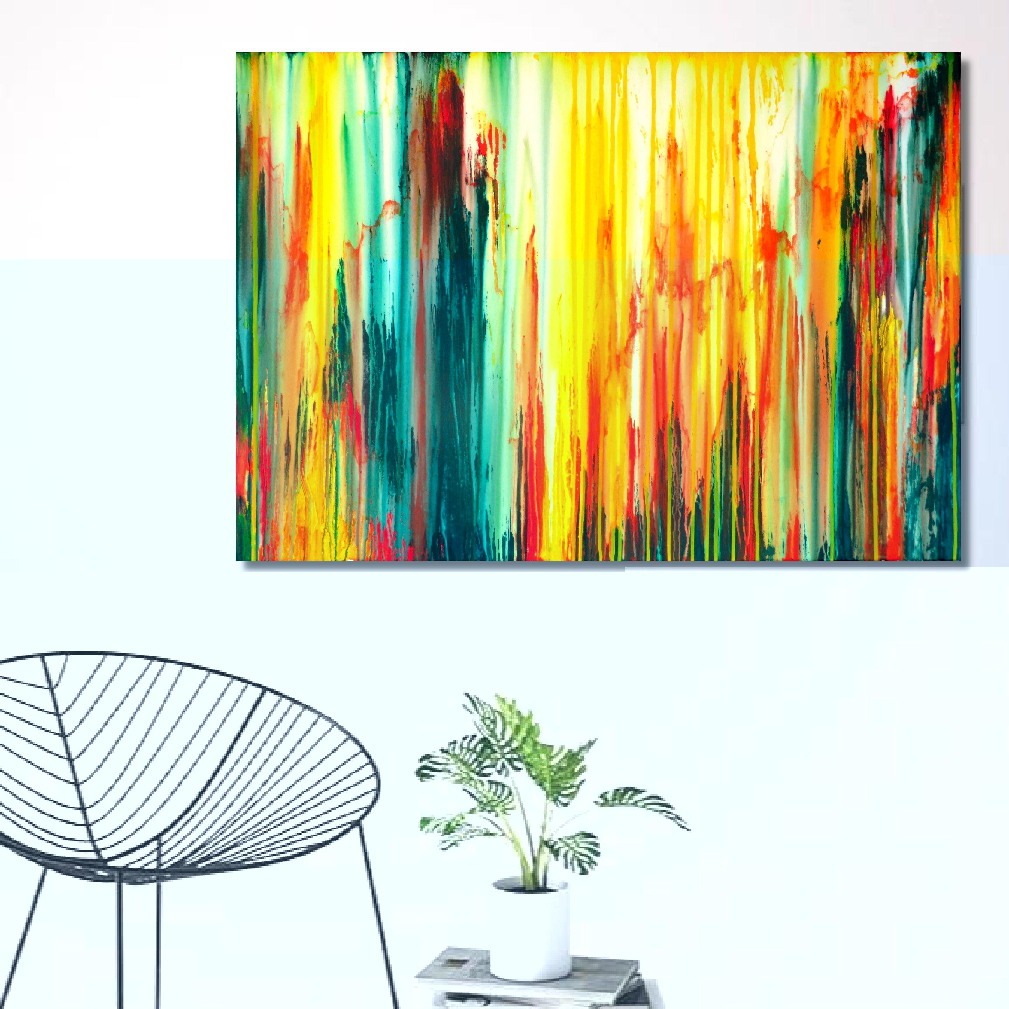 La creazione emotiva #243, Pittura, Acrilico su tela - Painting Astratto di Carla Sá Fernandes