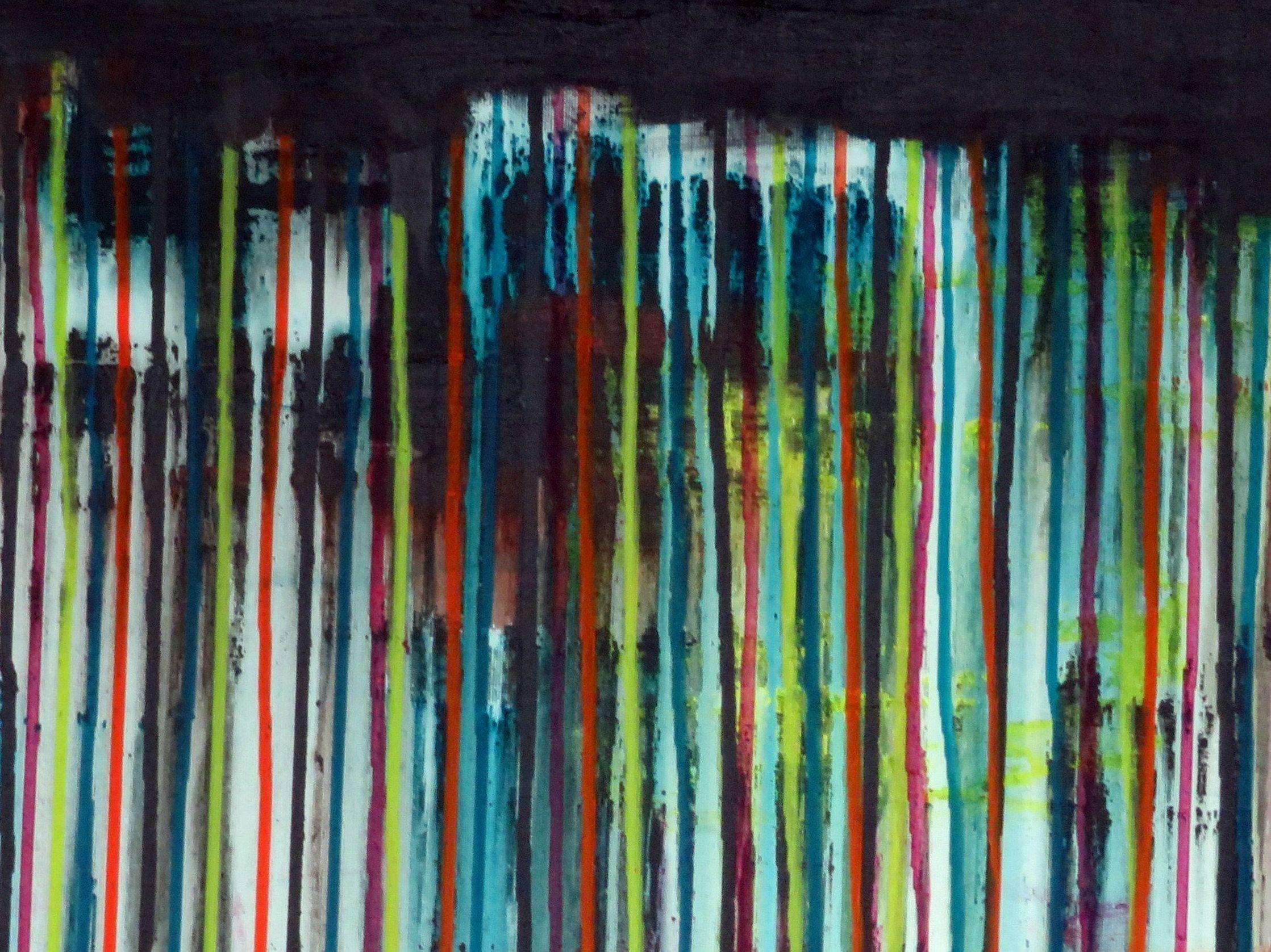 La Creación Emocional #250, Pintura, Acrílico sobre lienzo - Abstract Painting Negro de Carla Sá Fernandes