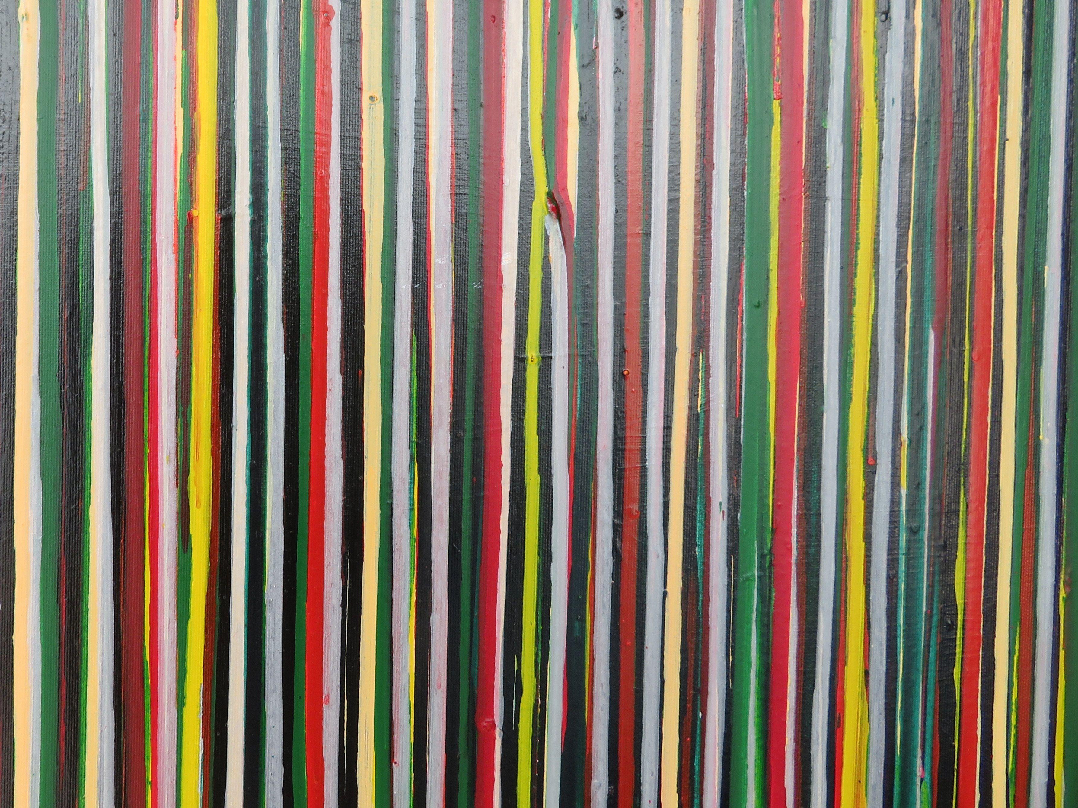 La creazione emotiva #256, Pittura, Acrilico su tela - Abstract Painting Grigio di Carla Sá Fernandes