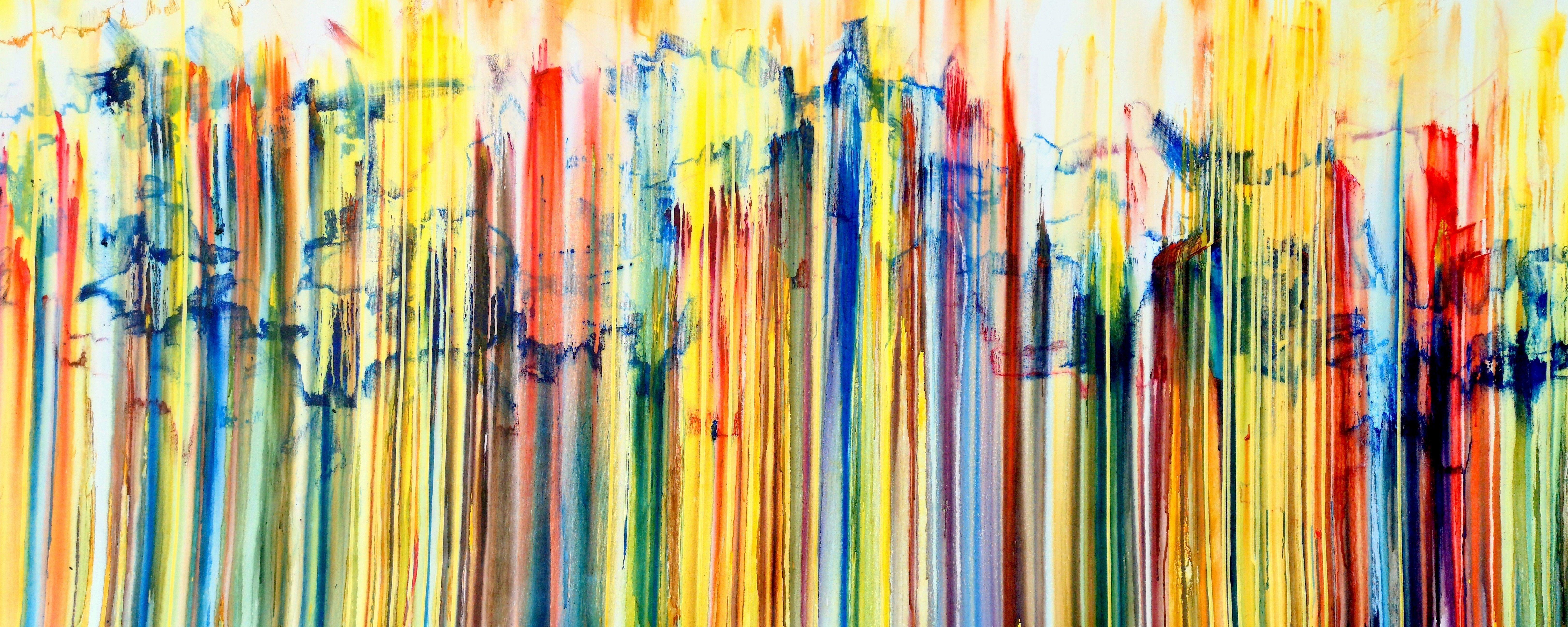 Abstract Painting di Carla Sá Fernandes - La creazione emotiva #261, Pittura, Acrilico su tela