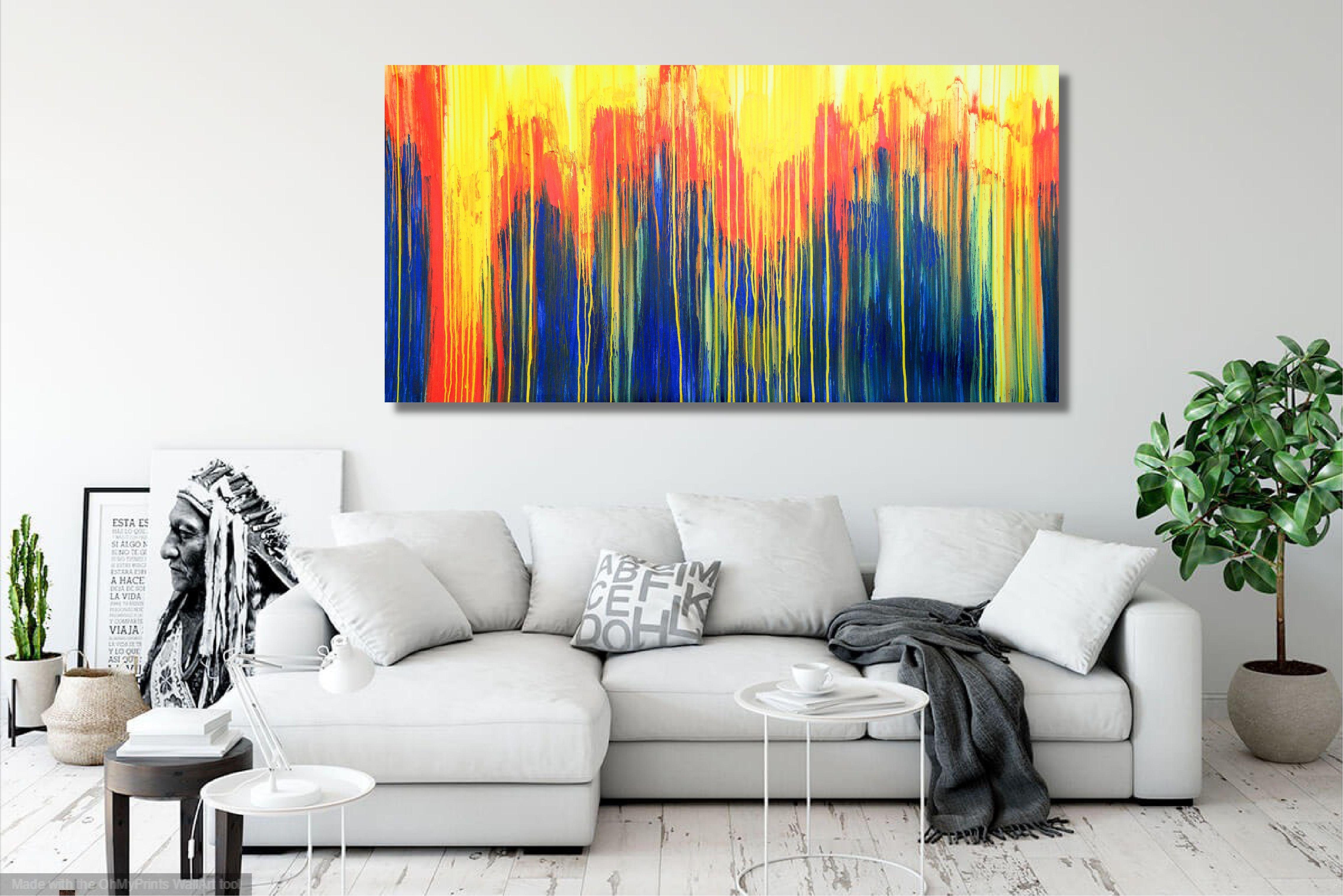 La Creación Emocional #275, Pintura, Acrílico sobre lienzo - Abstract Painting Naranja de Carla Sá Fernandes