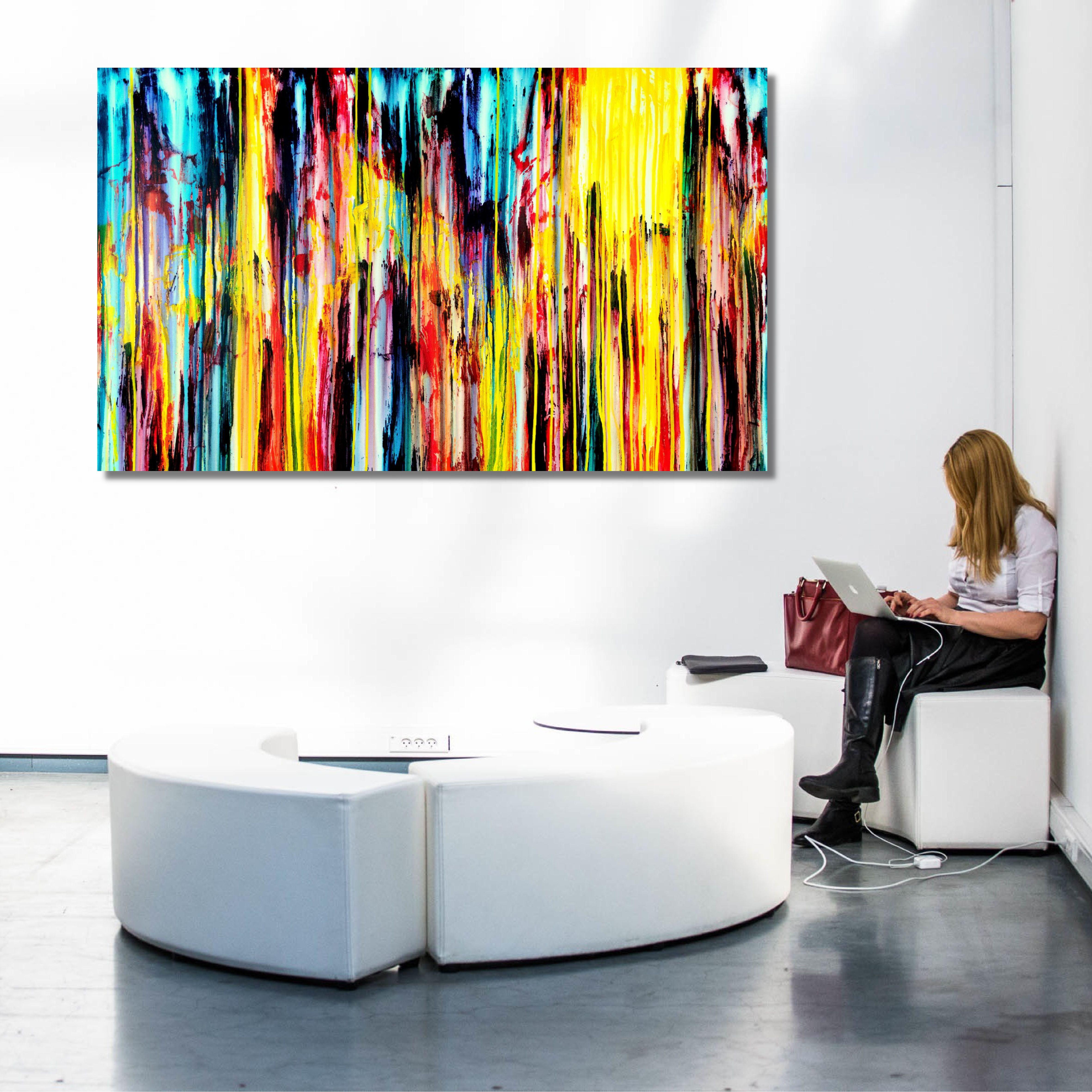 La Creación Emocional #308, Pintura, Acrílico sobre lienzo - Painting Abstracto de Carla Sá Fernandes