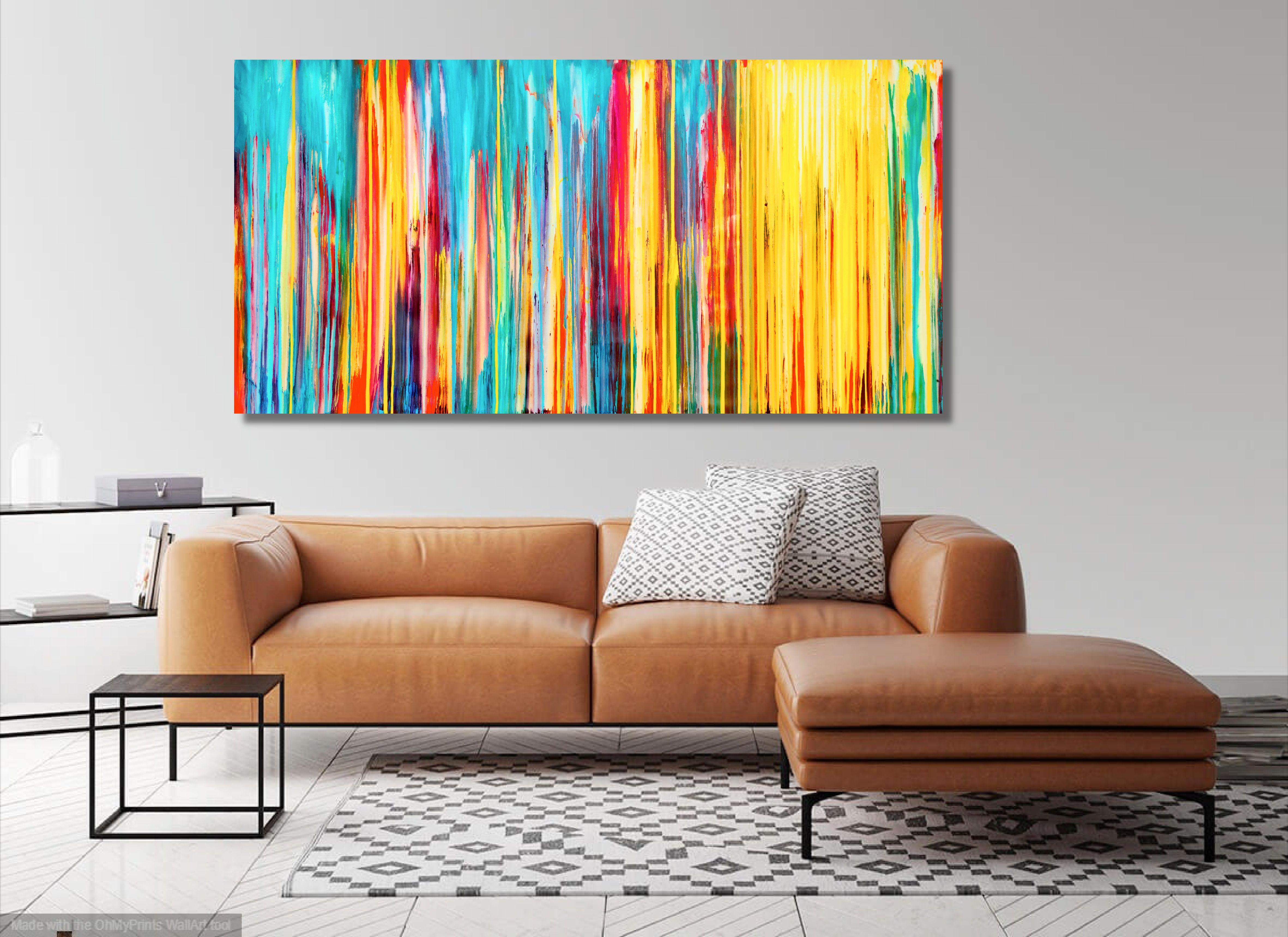 The Emotional Creation #320, Painting, Acrylic on Canvas - Orange Abstract Painting by Carla Sá Fernandes
