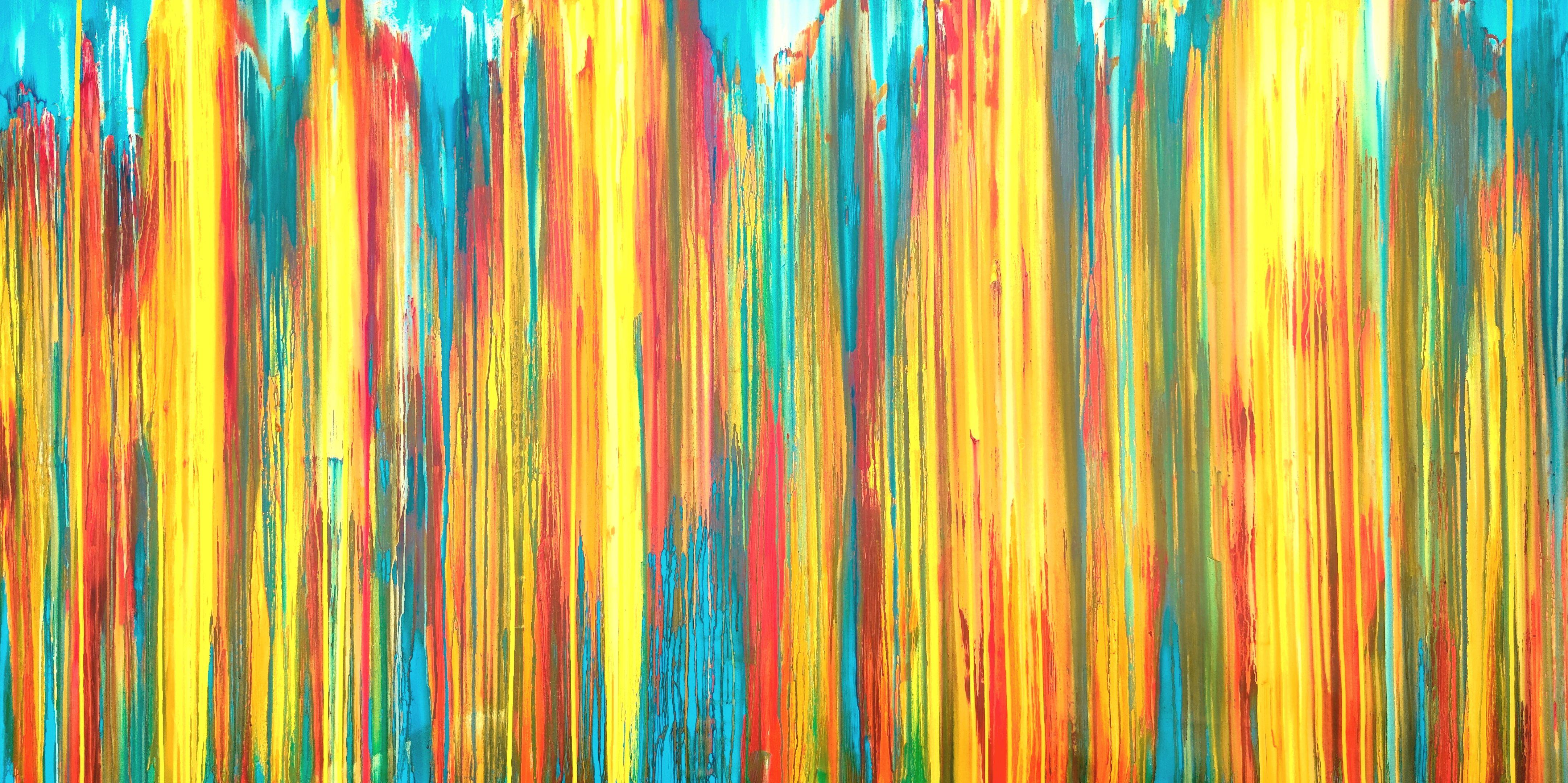 Carla Sá Fernandes Abstract Painting – Die emotionale Kreation #323, Gemälde, Acryl auf Leinwand
