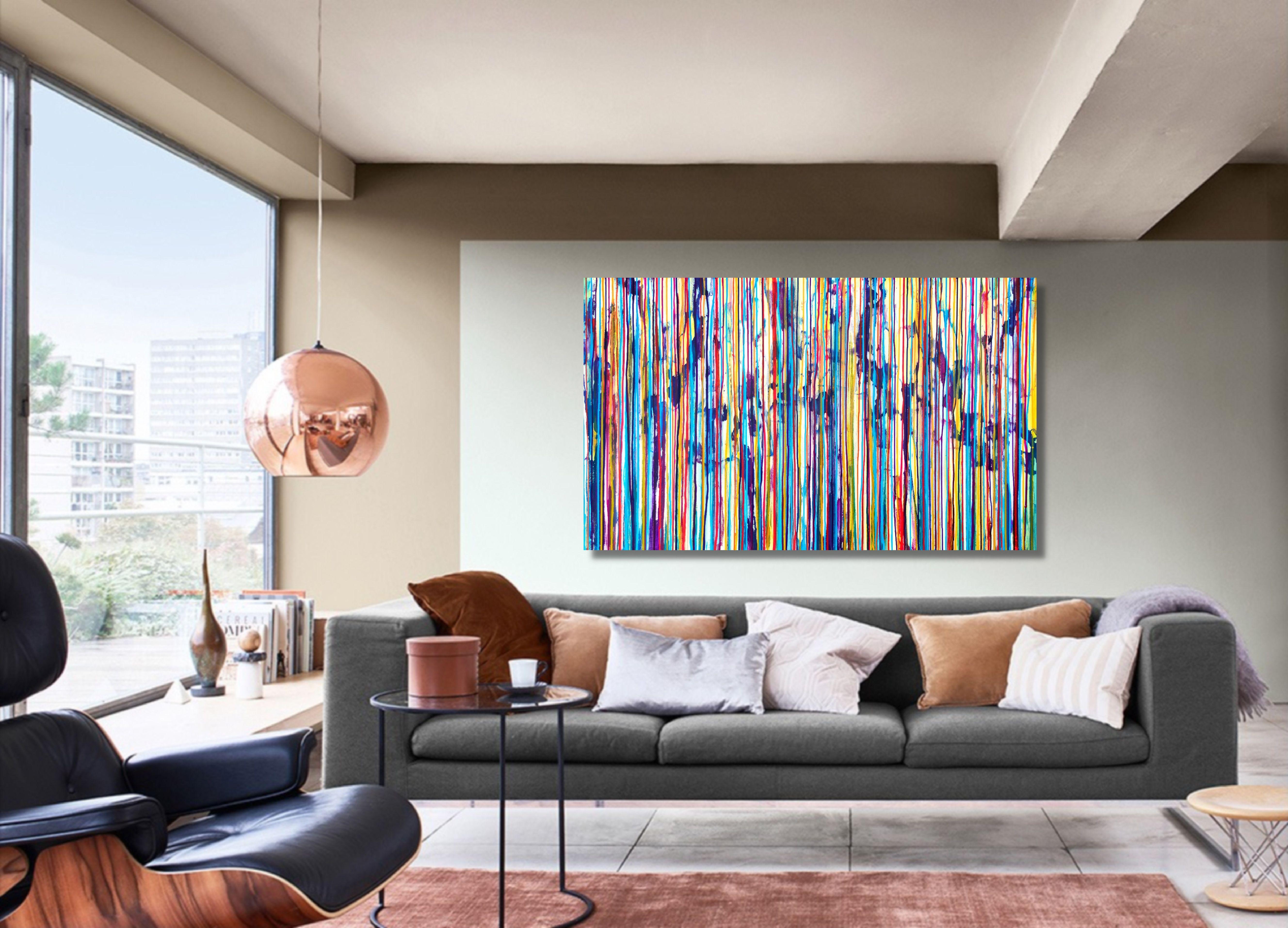 La Creación Emocional #324, Pintura, Acrílico sobre lienzo - Painting Abstracto de Carla Sá Fernandes
