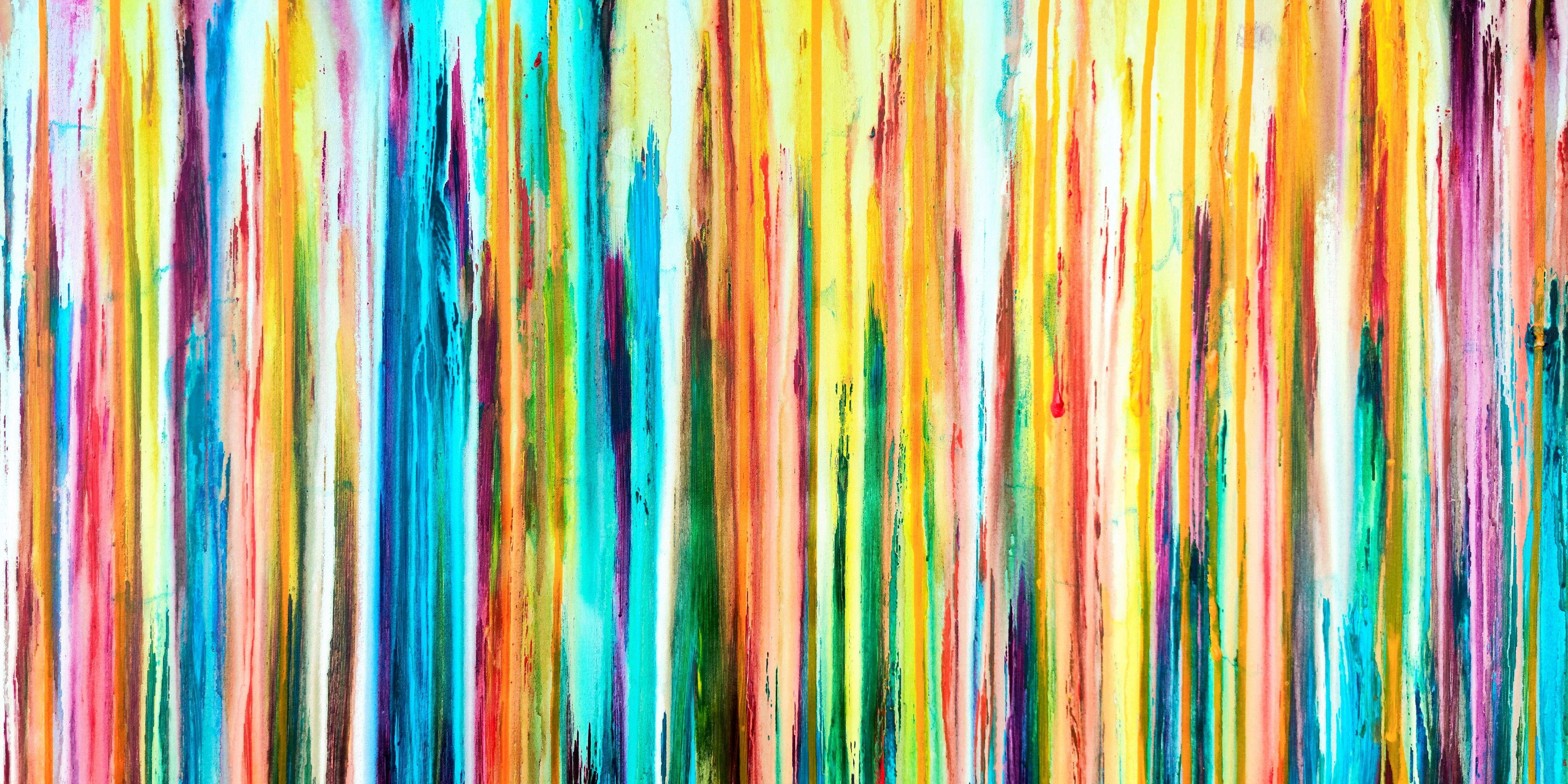 Abstract Painting di Carla Sá Fernandes - La creazione emotiva #328, Pittura, Acrilico su tela