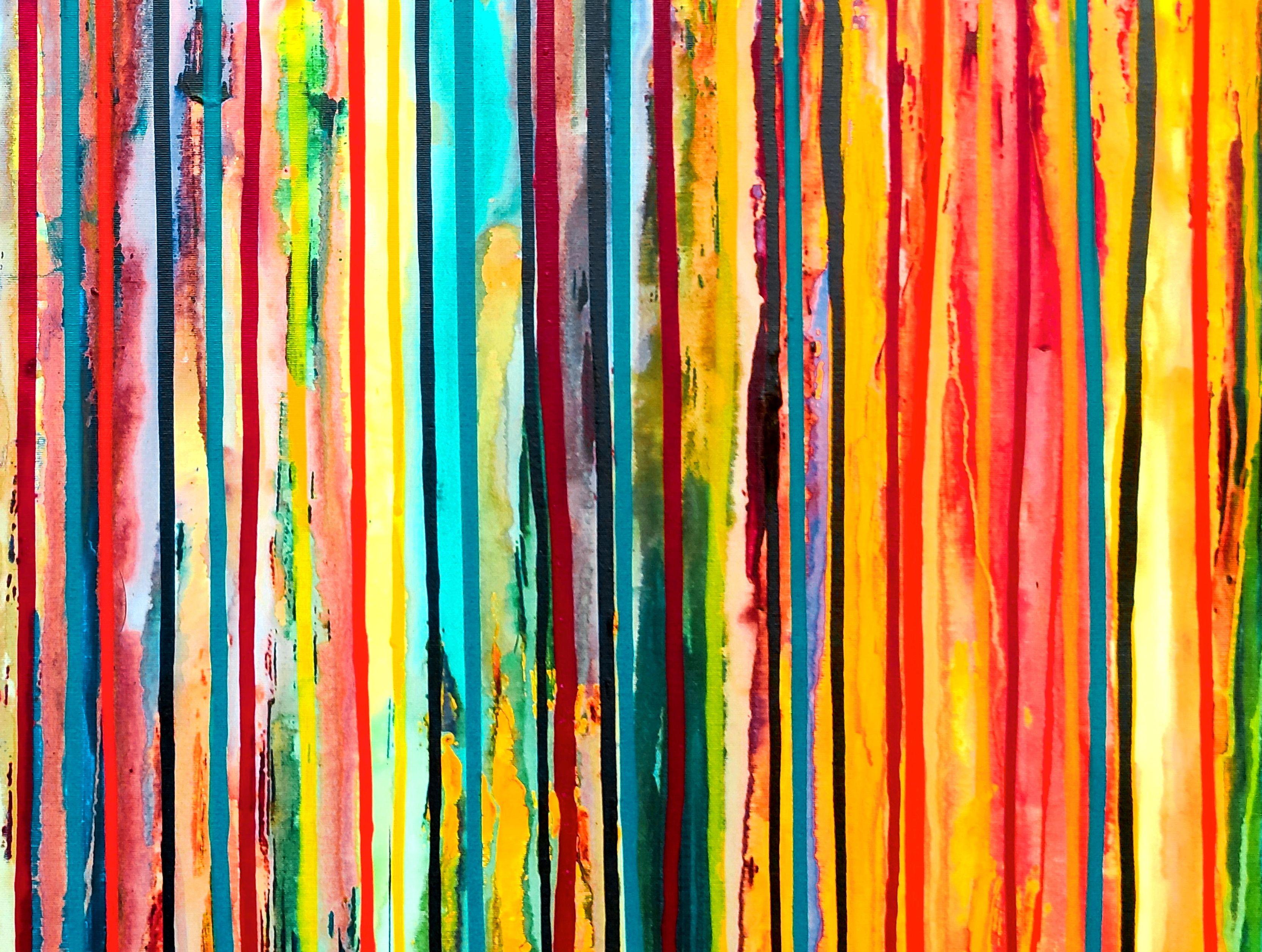 La création émotionnelle n° 353, peinture, acrylique sur toile - Abstrait Painting par Carla Sá Fernandes