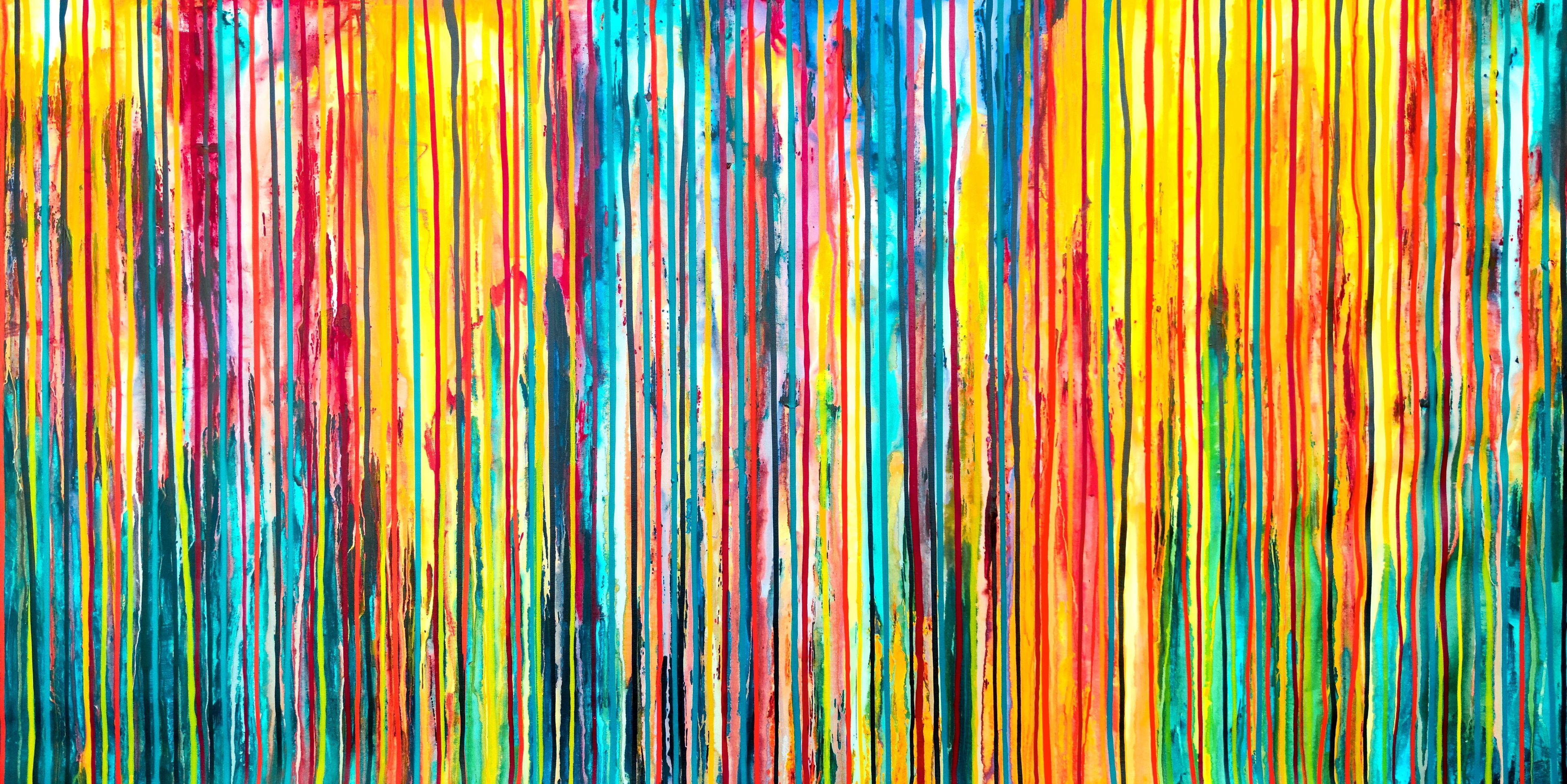 Abstract Painting Carla Sá Fernandes - La création émotionnelle n° 353, peinture, acrylique sur toile
