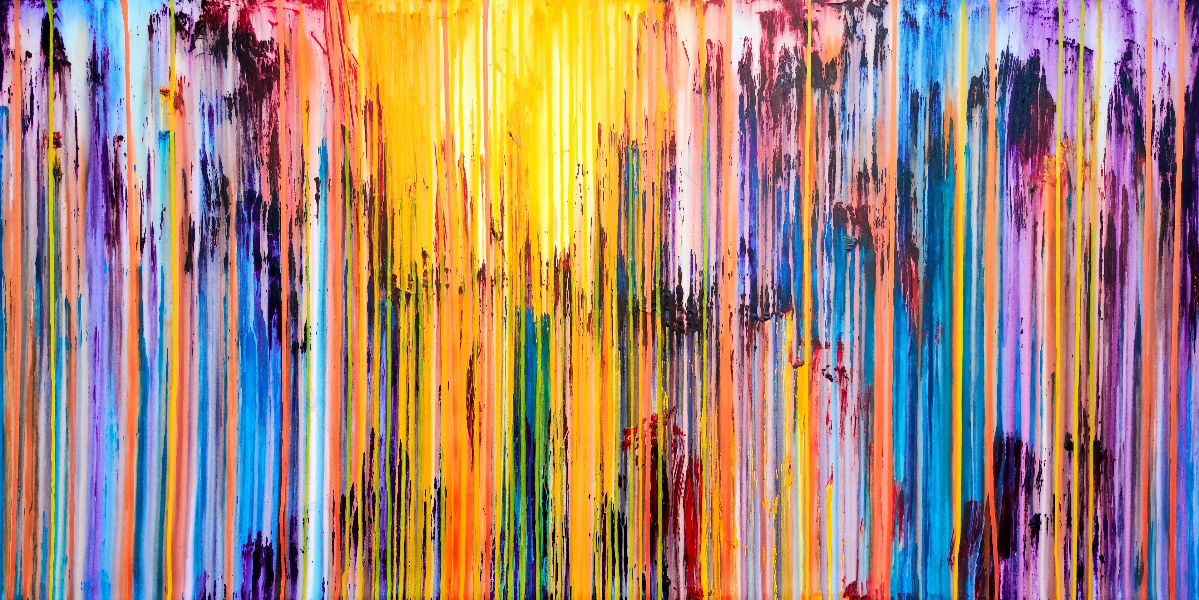 Carla Sá Fernandes Abstract Painting – Emotionale Kreation #367, Gemälde, Acryl auf Leinwand