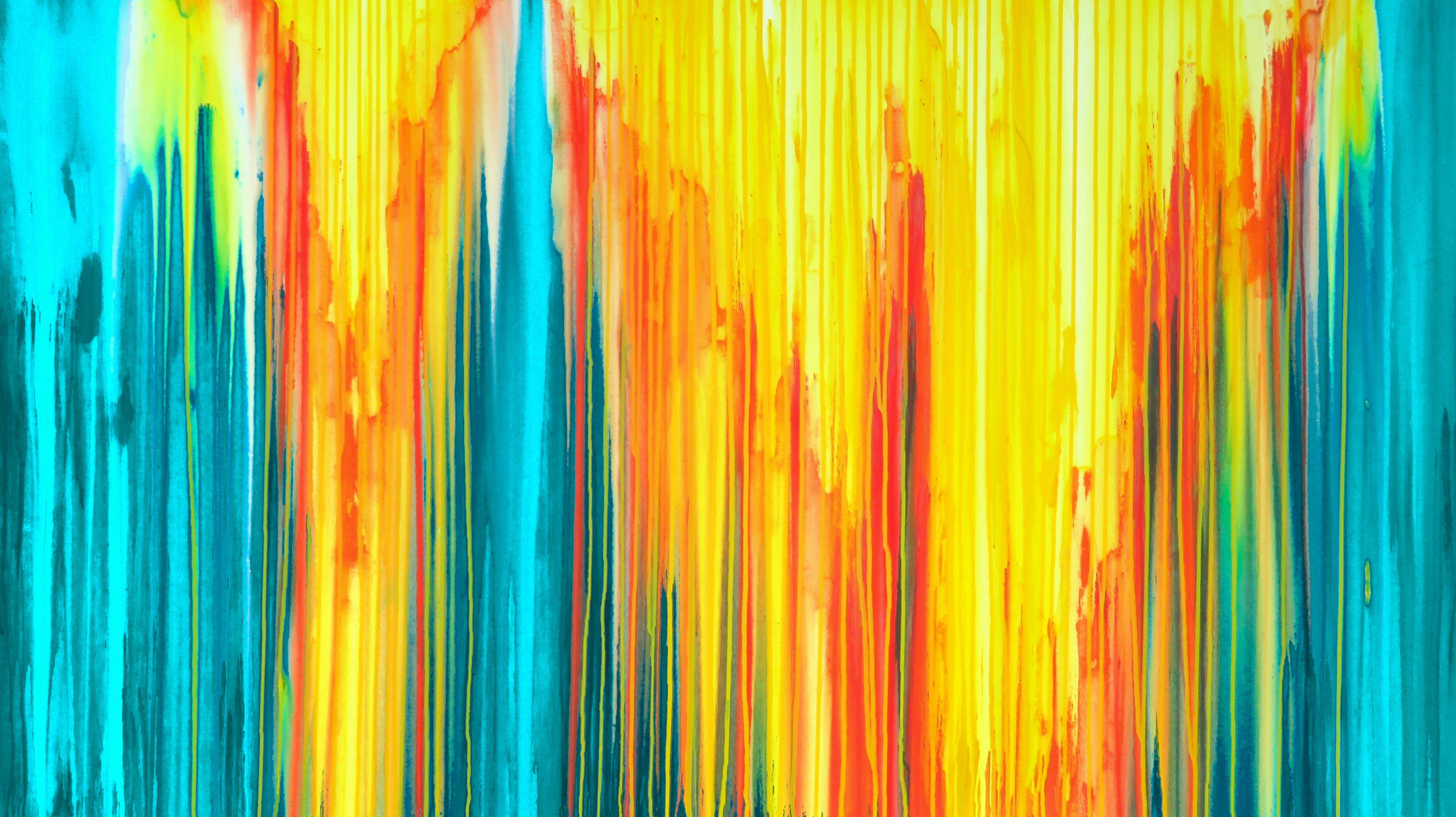Abstract Painting di Carla Sá Fernandes - LA CREAZIONE EMOZIONALE #378, Pittura, Acrilico su tela