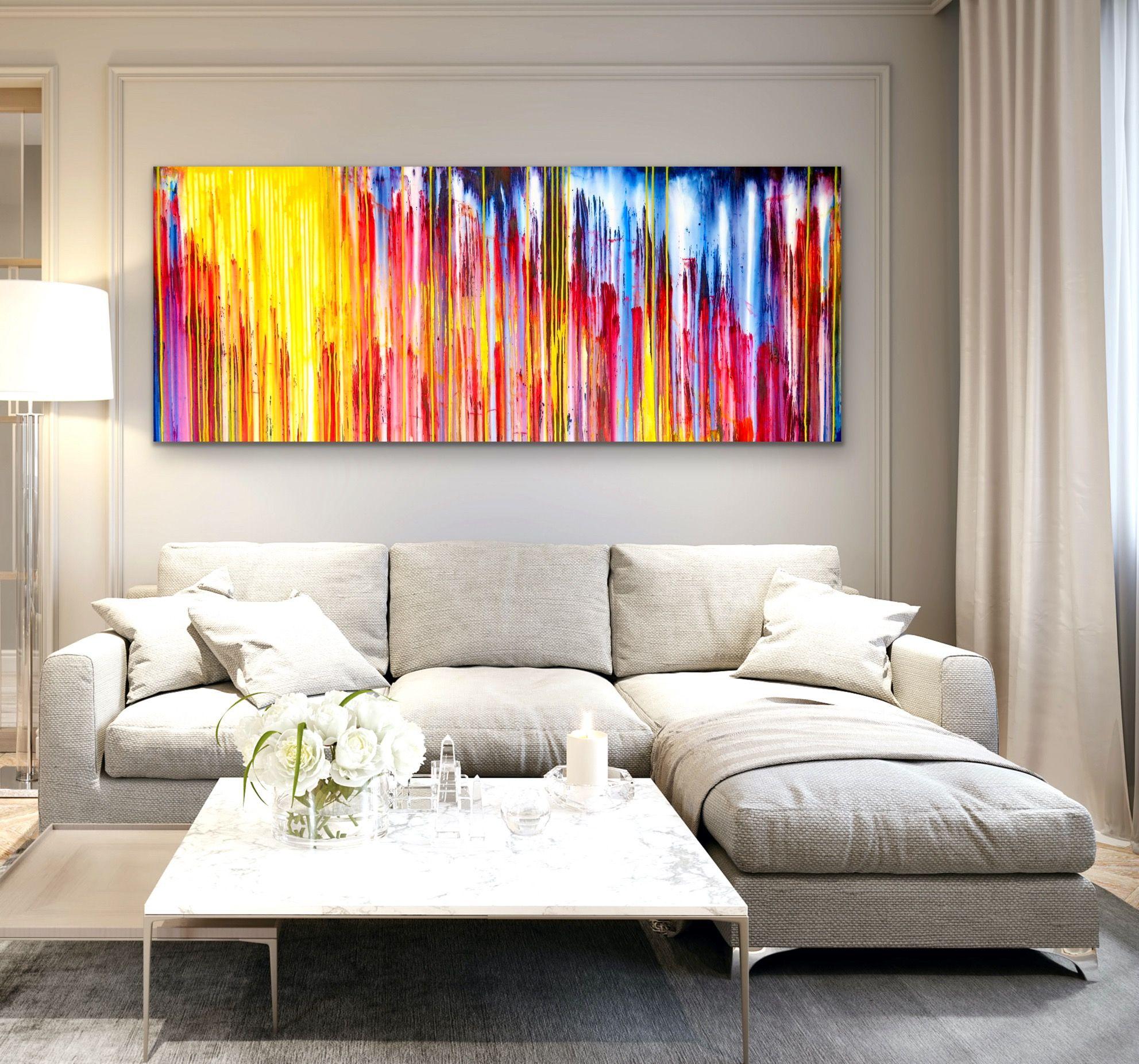 La creazione emotiva #383, Pittura, Acrilico su tela - Abstract Painting Beige di Carla Sá Fernandes
