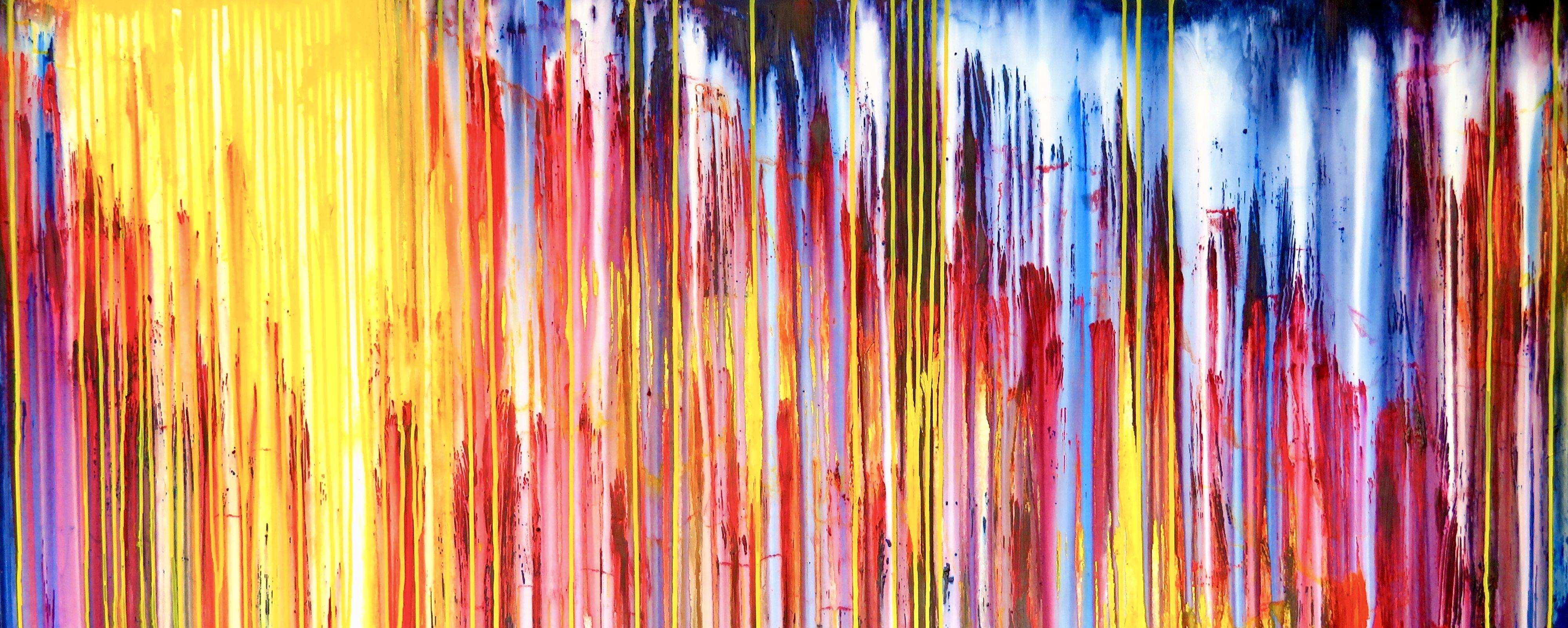 Abstract Painting di Carla Sá Fernandes - La creazione emotiva #383, Pittura, Acrilico su tela