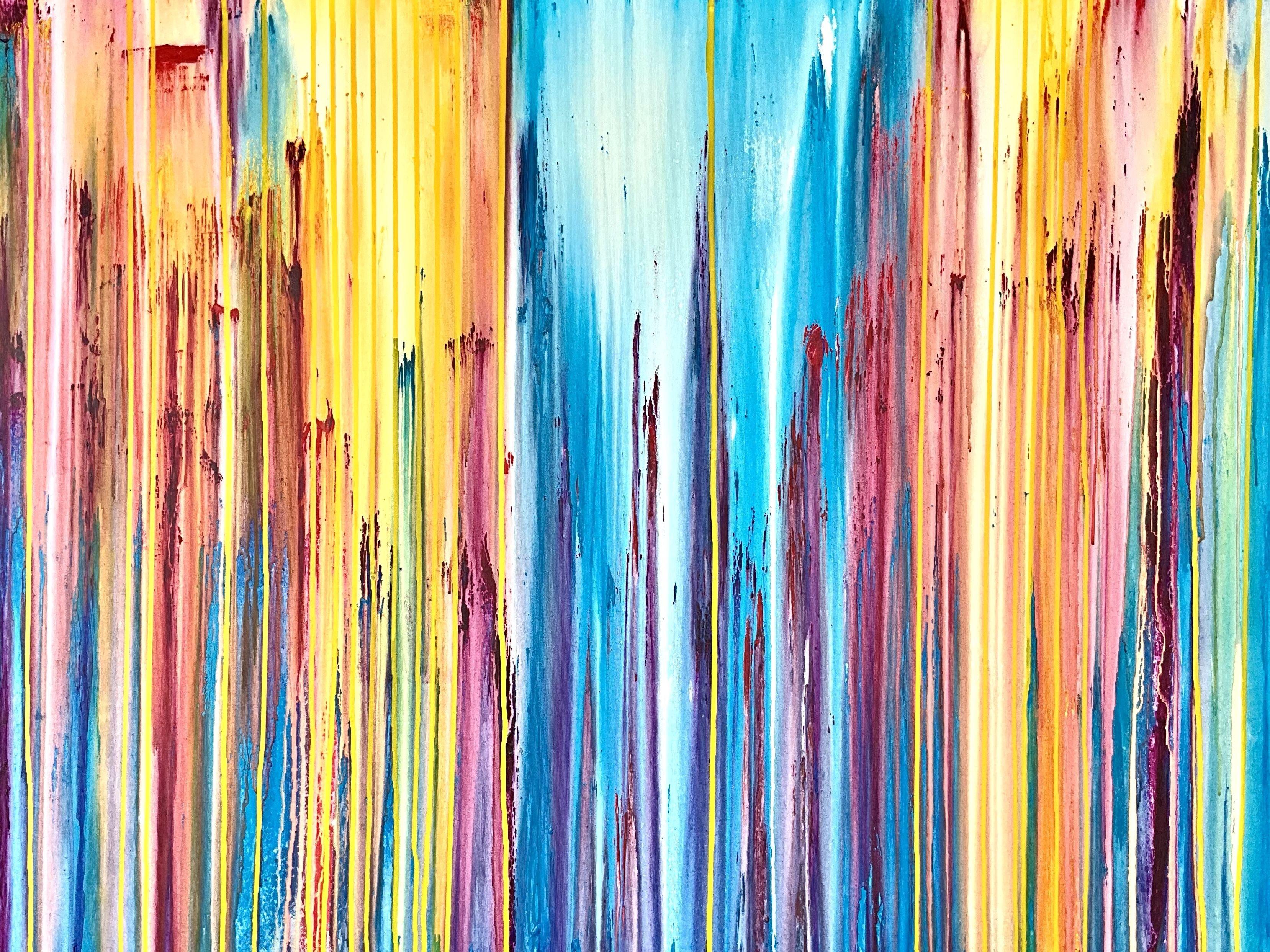 Abstract Painting de Carla Sá Fernandes - La Creación Emocional #390, Pintura, Acrílico sobre lienzo