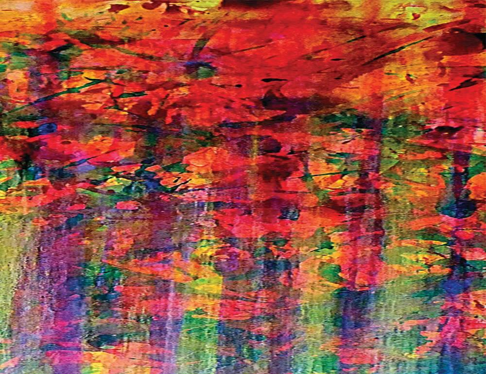 Abstract and contemporary painting by Portuguese artist, Carla Sá Fernandes. With vibrant, intense and explosive colors, this modern piece is perfect for any collection. A high quality acrylic painting which is done on gallery wrapped 100% cotton