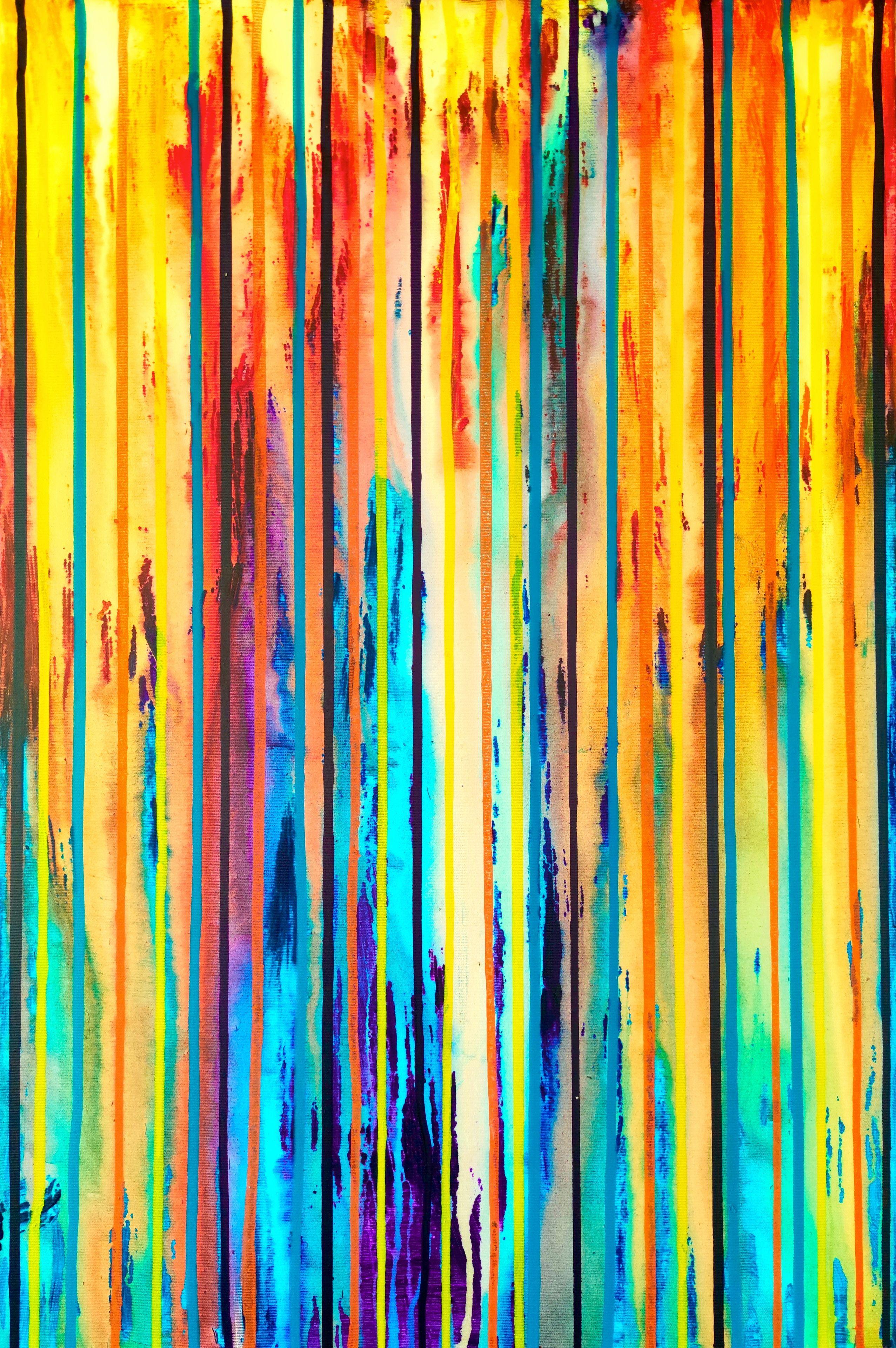 Abstract Painting di Carla Sá Fernandes - La creazione enozionale #350, Pittura, Acrilico su tela