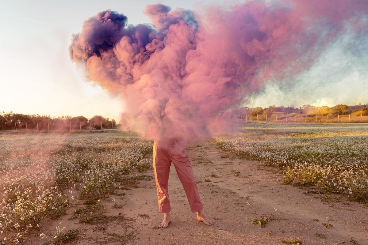 Carla Sutera Sardo Color Photograph - Pink Smoke