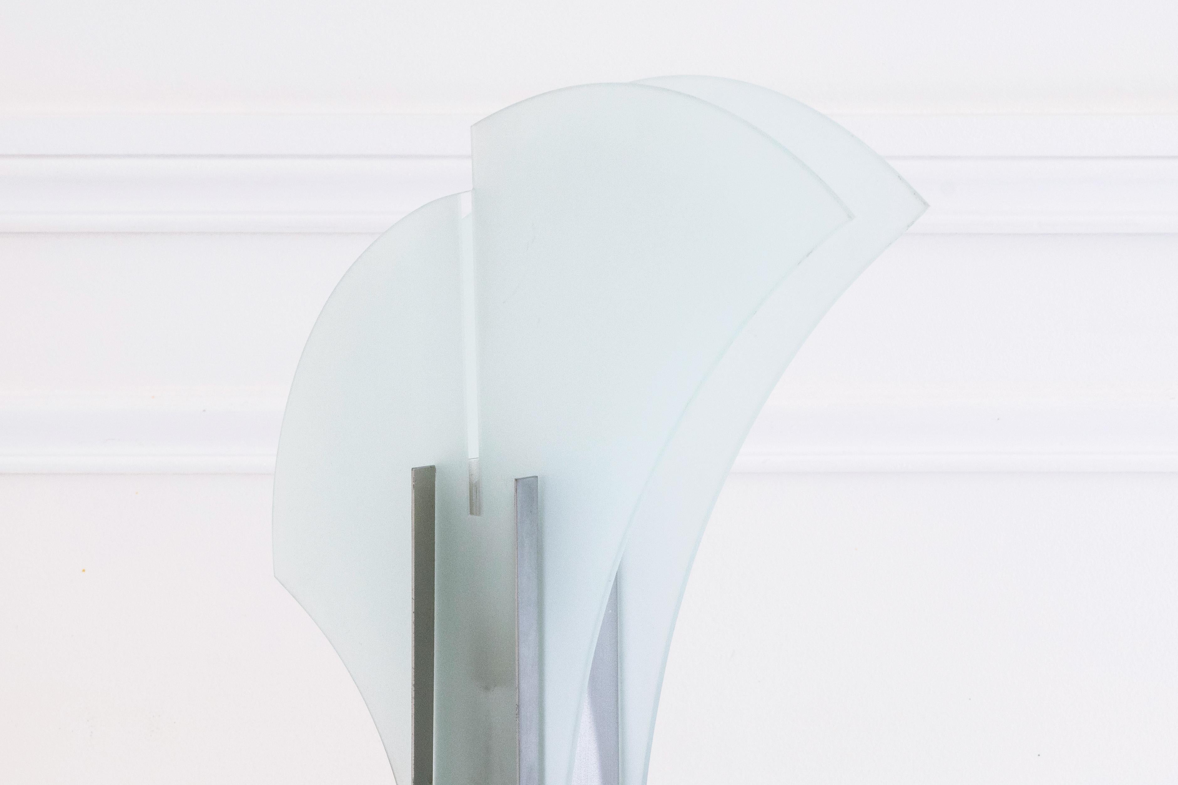 Carla Venosta, italienisches Design, ikonische Mezzo Alfiere-Glas-Tischlampe, 1960er Jahre im Angebot 3