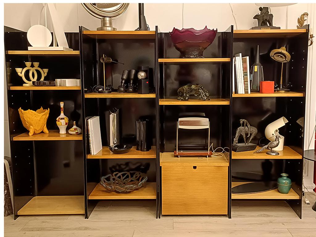 Verre Carla Venosta pour Arflex Bookcase Mod. Valiant, Italie 1970 en vente