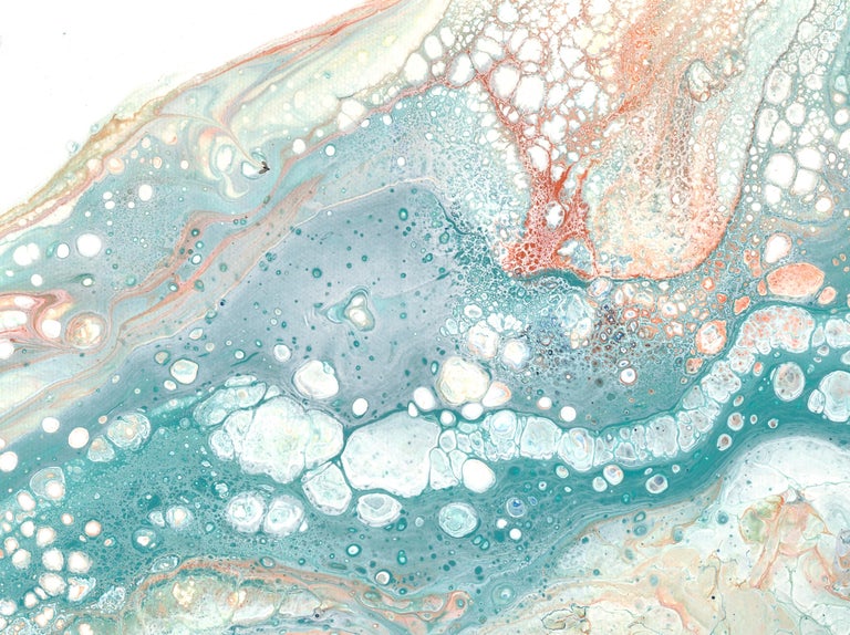 Carla White Summer Vacation (01), Original Contemporary Abstract Blue