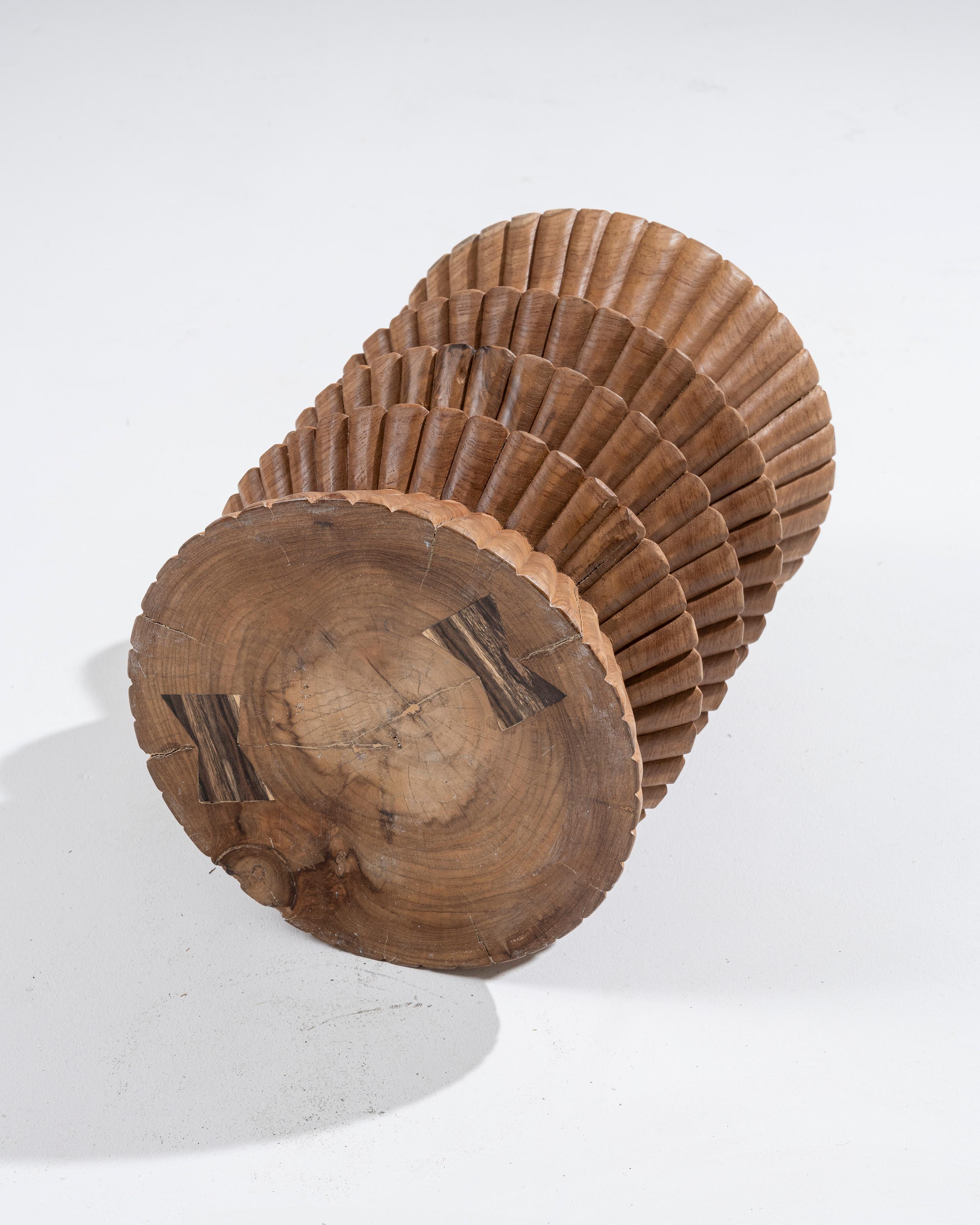 Tabouret en bois Carla en vente 3