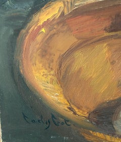 Large Intimist Female Nude Catalan Postwar School oil on canvas painting