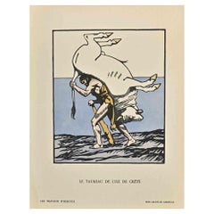 Le Taureau De L'Ile  - Stampa xilografica  da Carlège (C. I. M.) Egli) - Inizio XX secolo