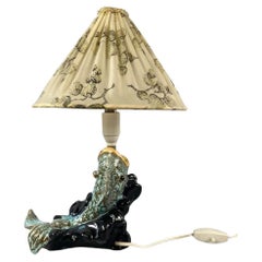 Carli Bauer Goldfish Table Lamp by Gmundner Keramik, Collector's Item 
