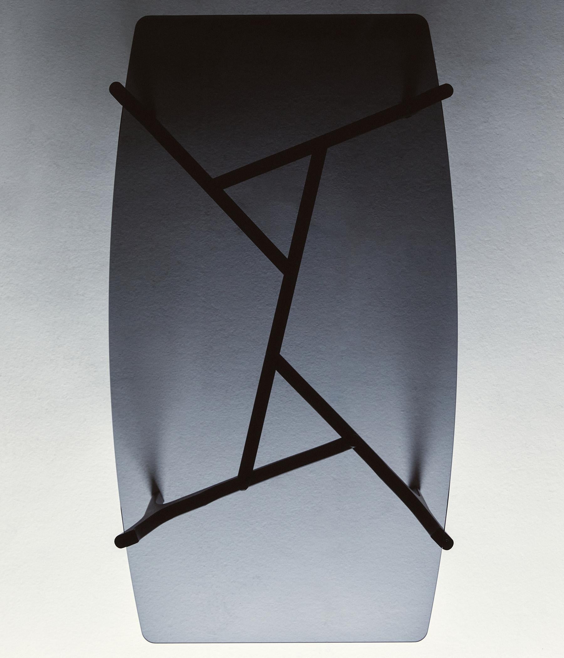 Carlina Dining Table, by Oscar Tusquets, Black Ash, Smoked Glass, Contemporary For Sale 1