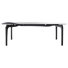 Carlina Dining Table by Oscar Tusquets, Black Ash, Smoked Glass, Contemporary