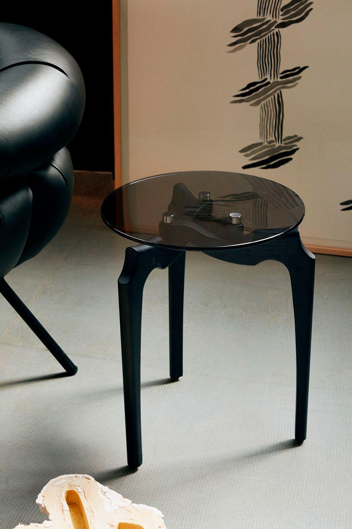 Italian Carlina Side table Black by Oscar Tusquets for BD Barcelona For Sale