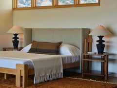 Levi Christiansen x Lawson-Fenning Carlisle Bed, Queen, Solid Oak & Linen