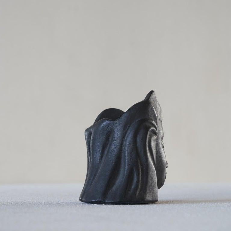 Mid-Century moderno Portamatite in ceramica Carlo Alberto Rossi 'Bucchero' Testa di donna in vendita