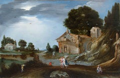 Carlo Antonio Procaccini (1571 – after 1628), Tobiolo and the Angel in a Landscape