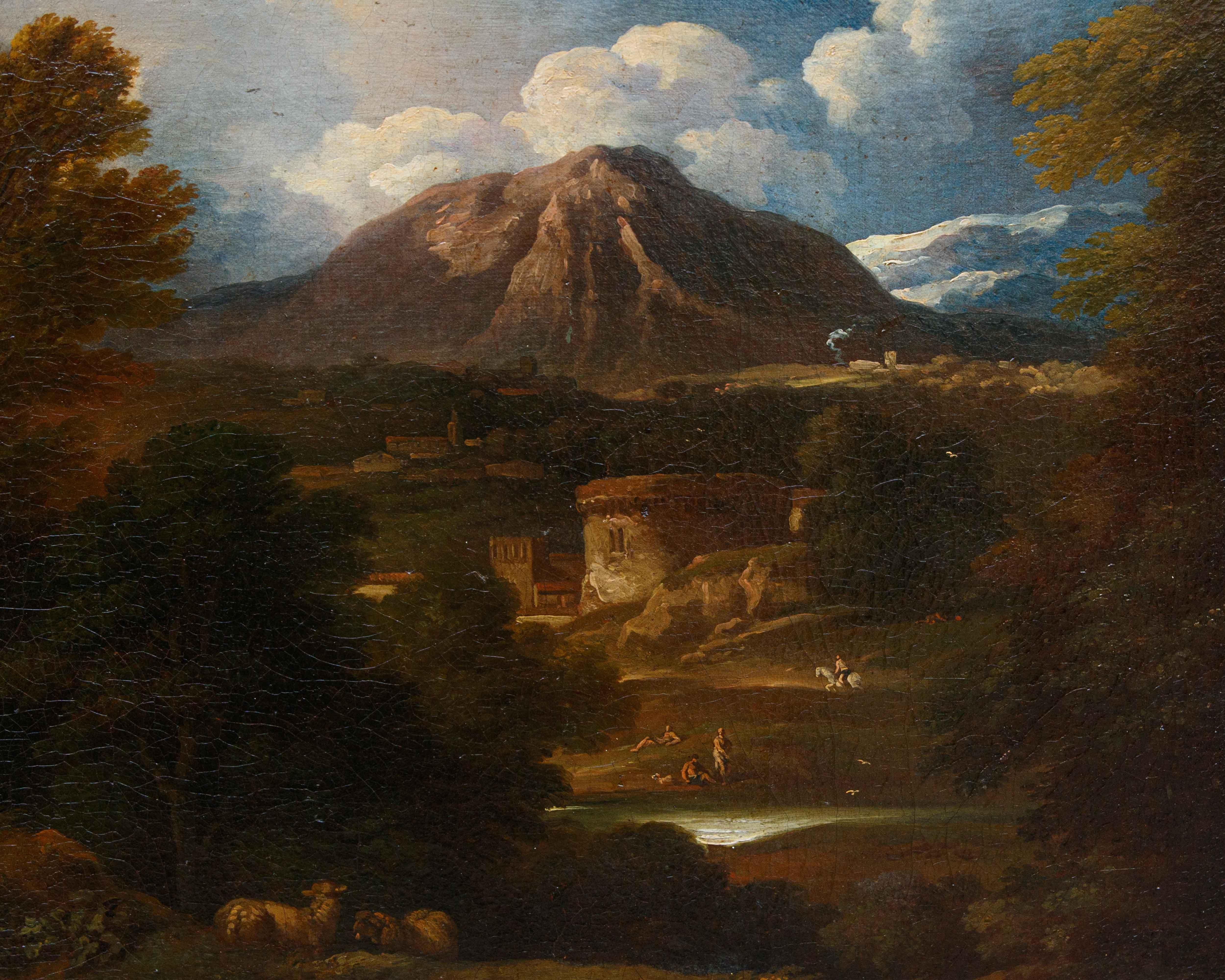 Carlo Antonio Tavella (Milano, 1668 – Genova, 1738), Paesaggio arcadico in vendita 2