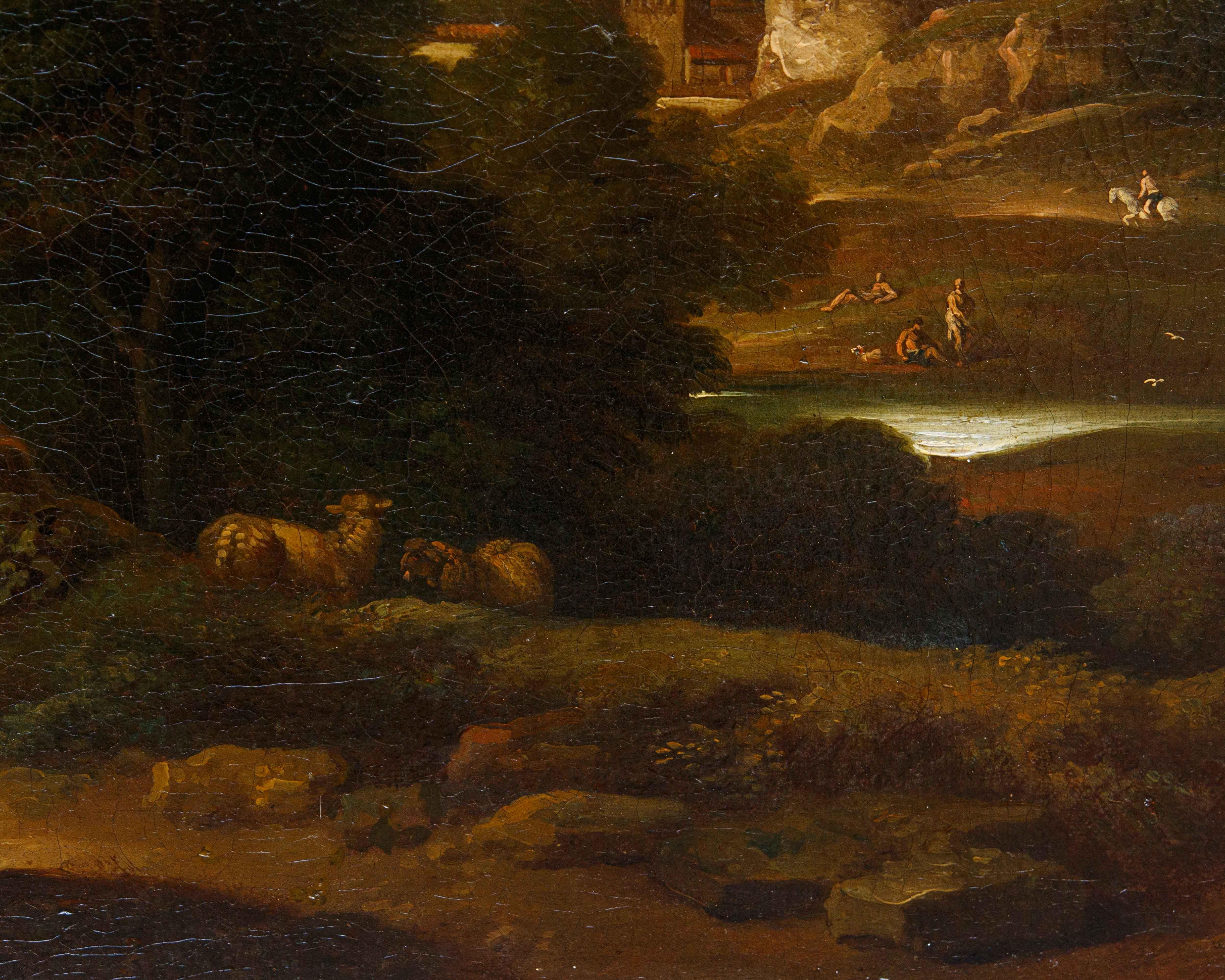 Carlo Antonio Tavella (Milano, 1668 – Genova, 1738), Paesaggio arcadico in vendita 5
