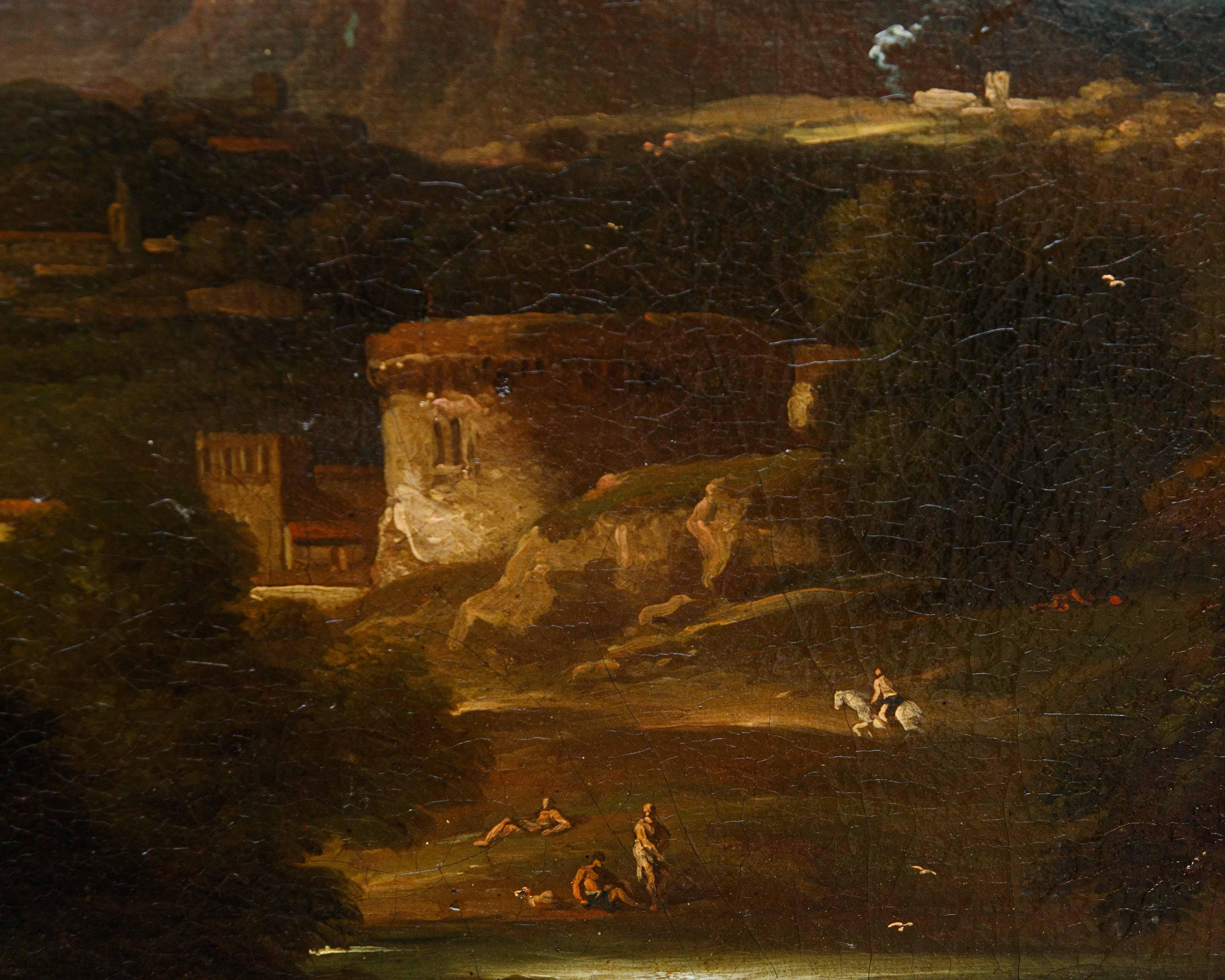 Carlo Antonio Tavella (Milano, 1668 – Genova, 1738), Paesaggio arcadico in vendita 6