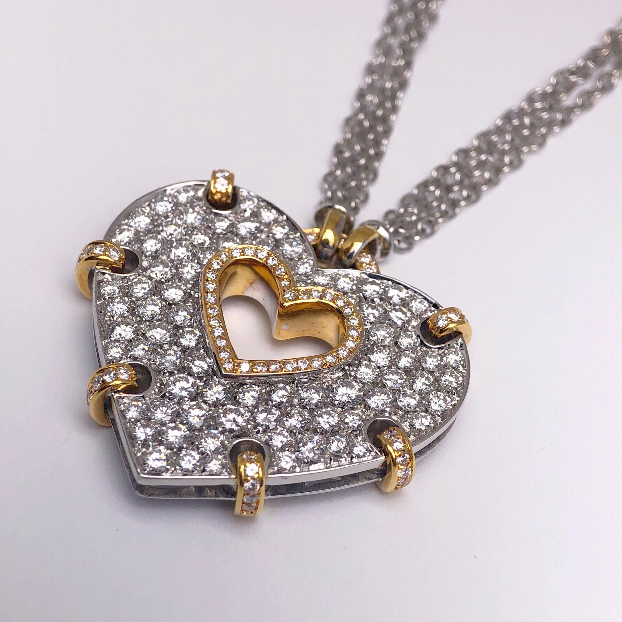 drip heart necklace