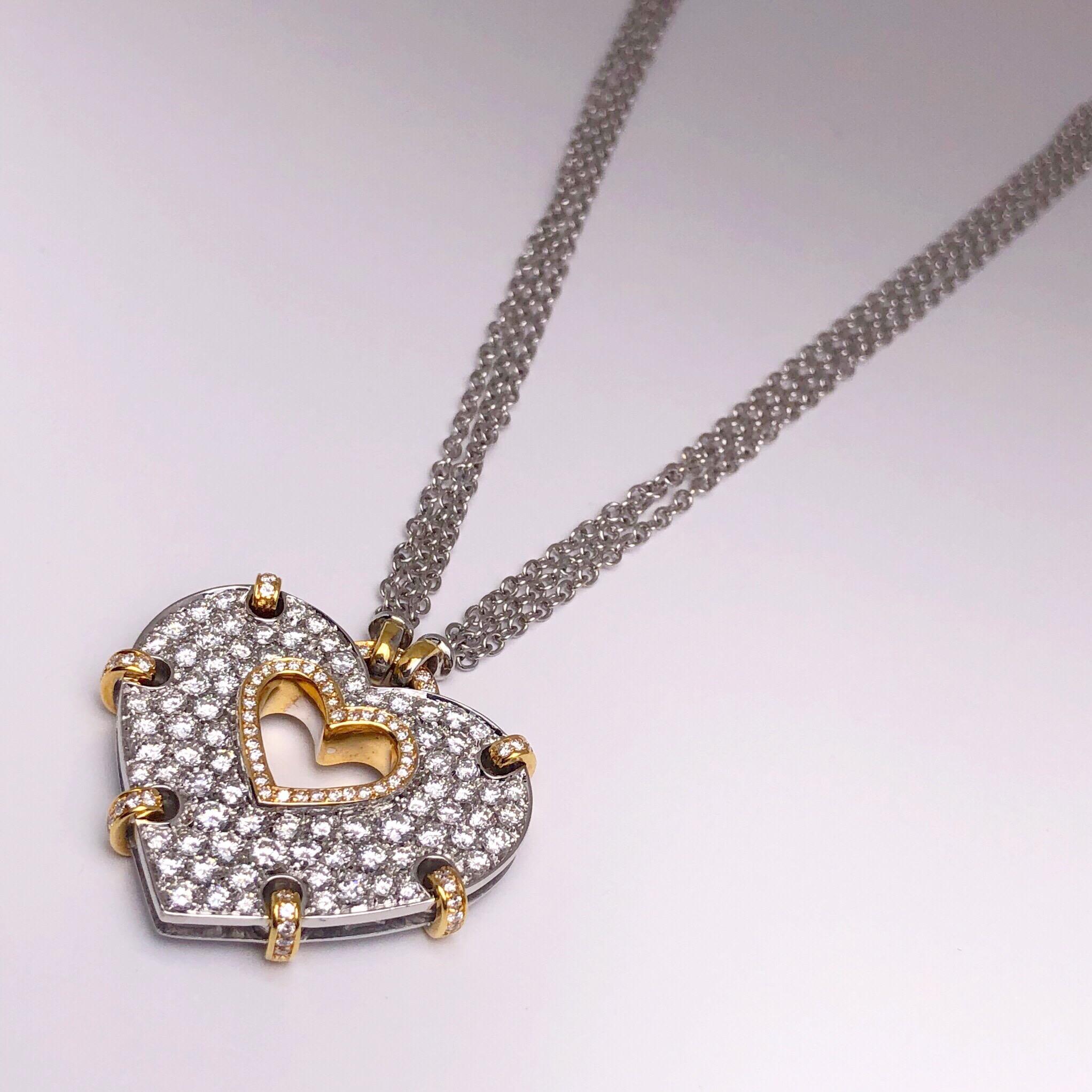 drip heart necklace