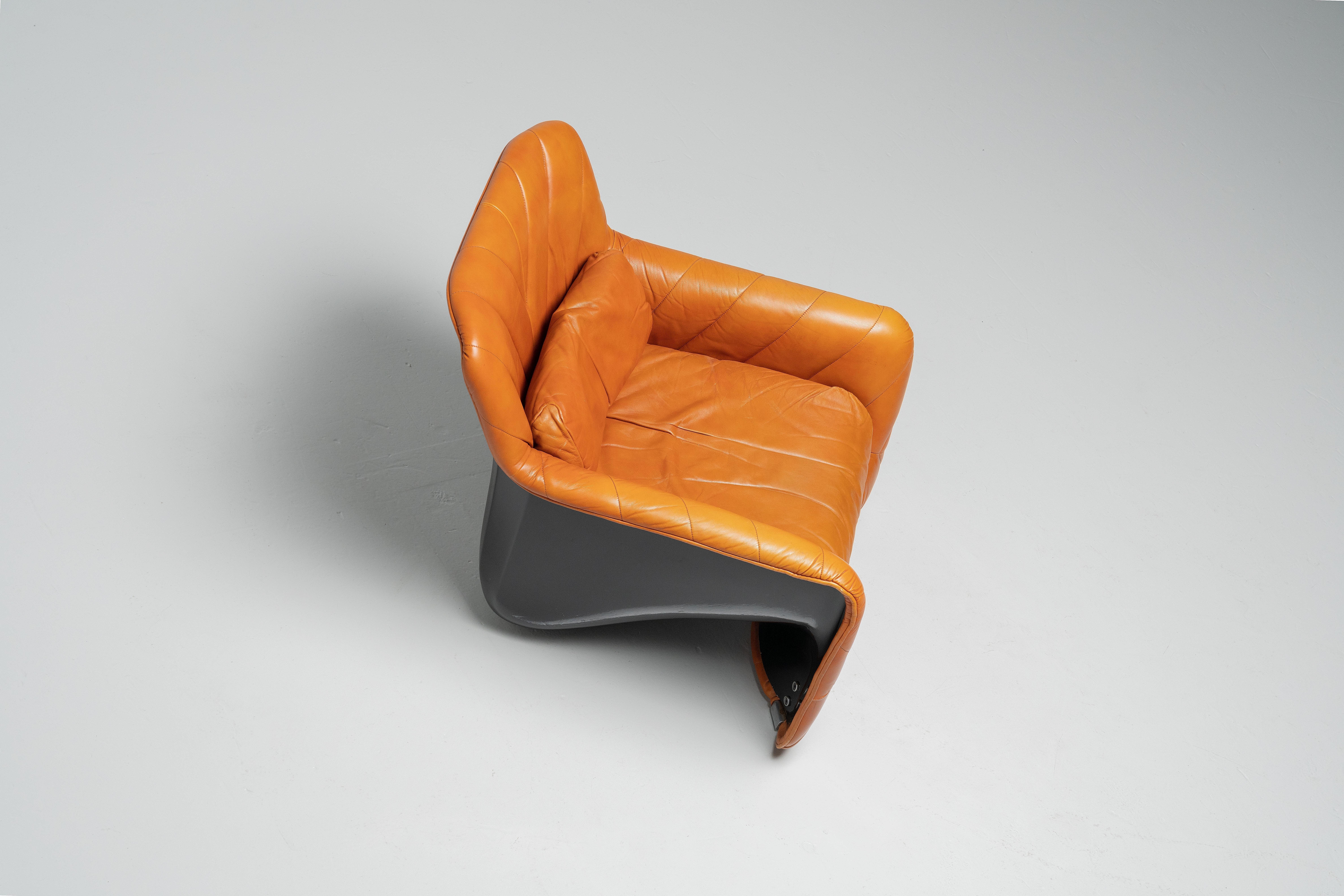 Carlo Bartoli Bicia Lounge Chair Arflex, Italy, 1969 In Good Condition For Sale In Roosendaal, Noord Brabant