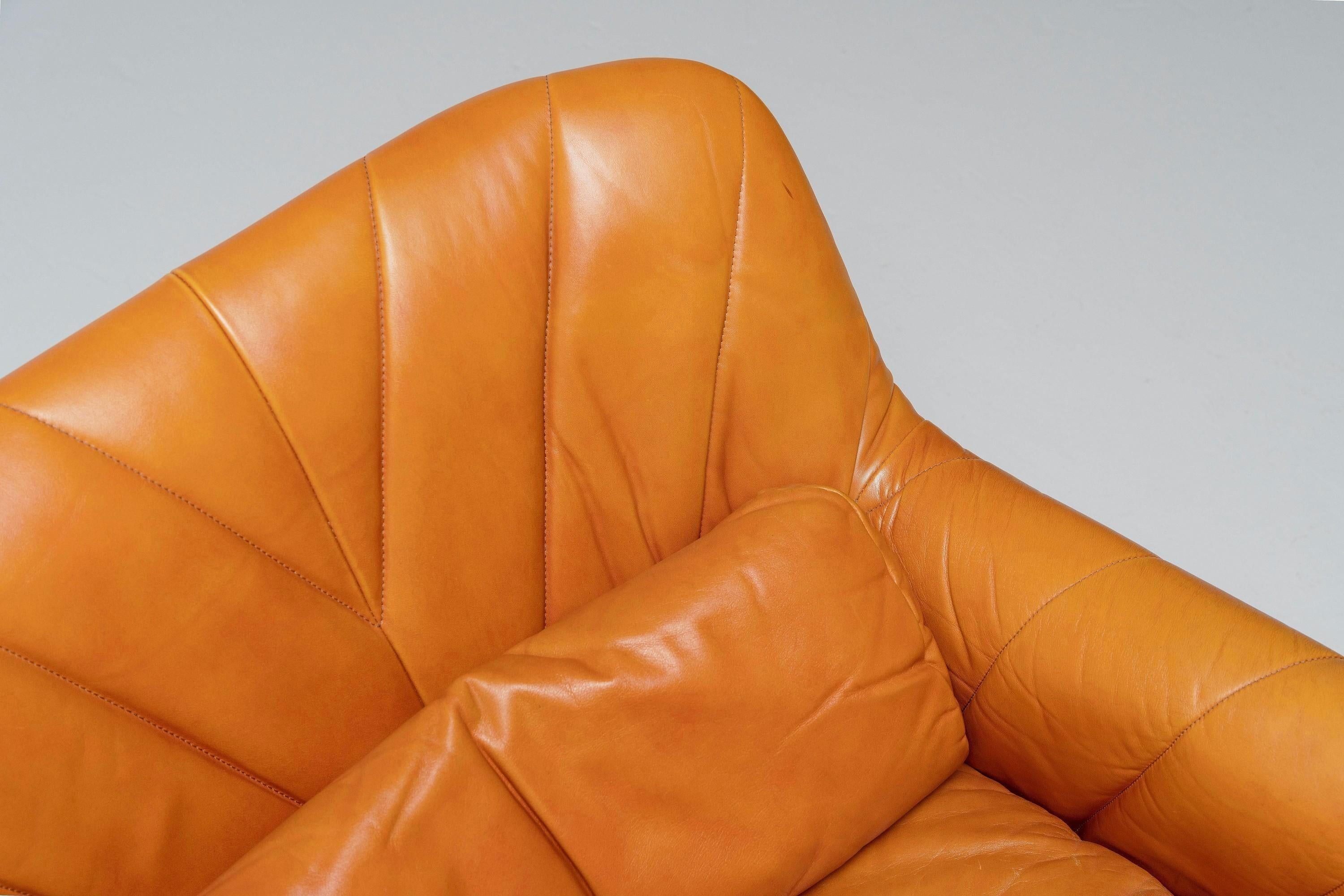 Mid-20th Century Carlo Bartoli Bicia Lounge Chair Arflex, Italy, 1969 For Sale
