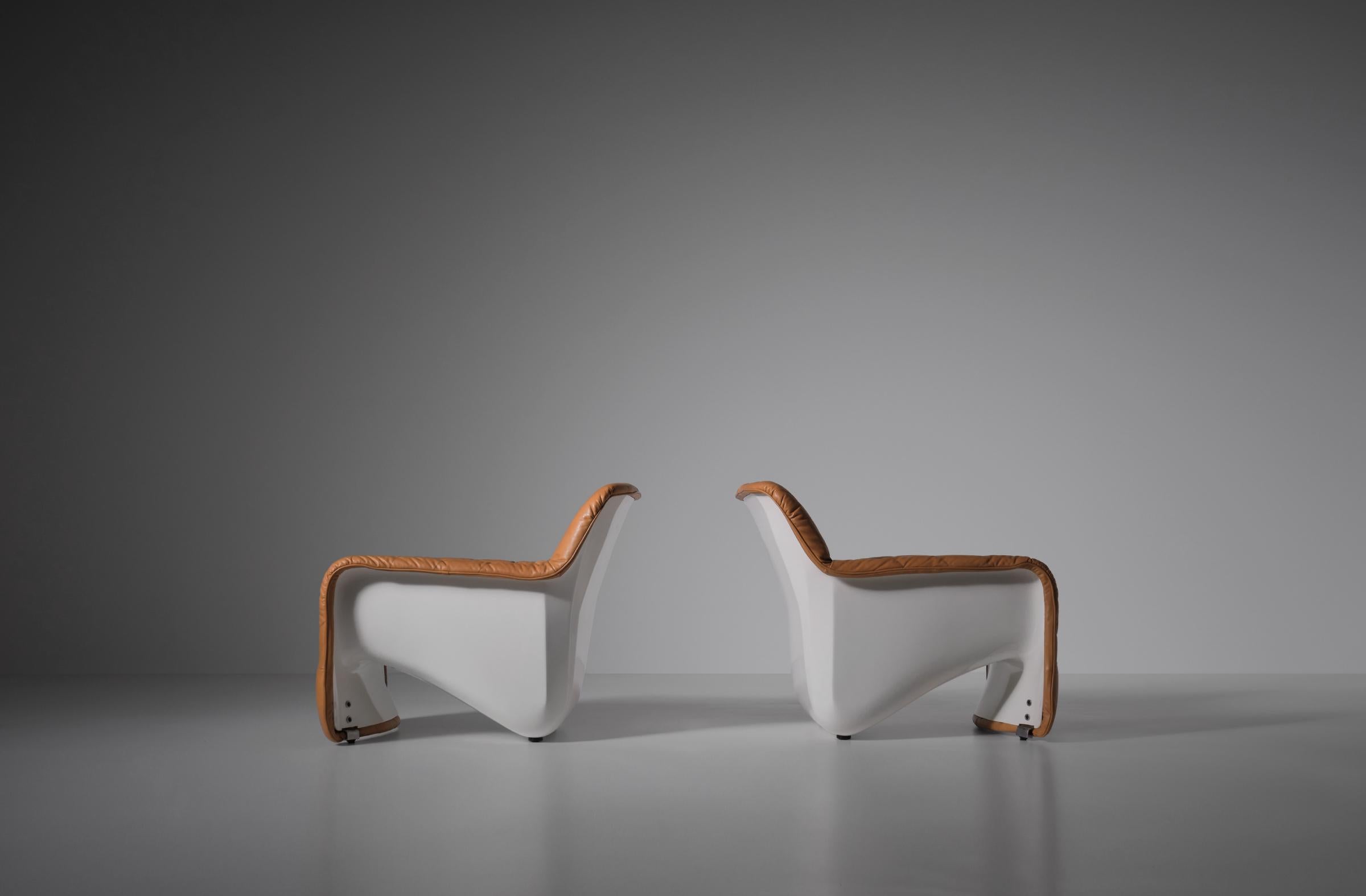 Carlo Bartoli ‘Bicia’ Lounge Chairs for Arflex, Italy, 1969 1
