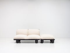 Carlo Bartoli 'Blop' Sofa & Ottoman for Rossi di Albizzate Italy, in Pierre Frey