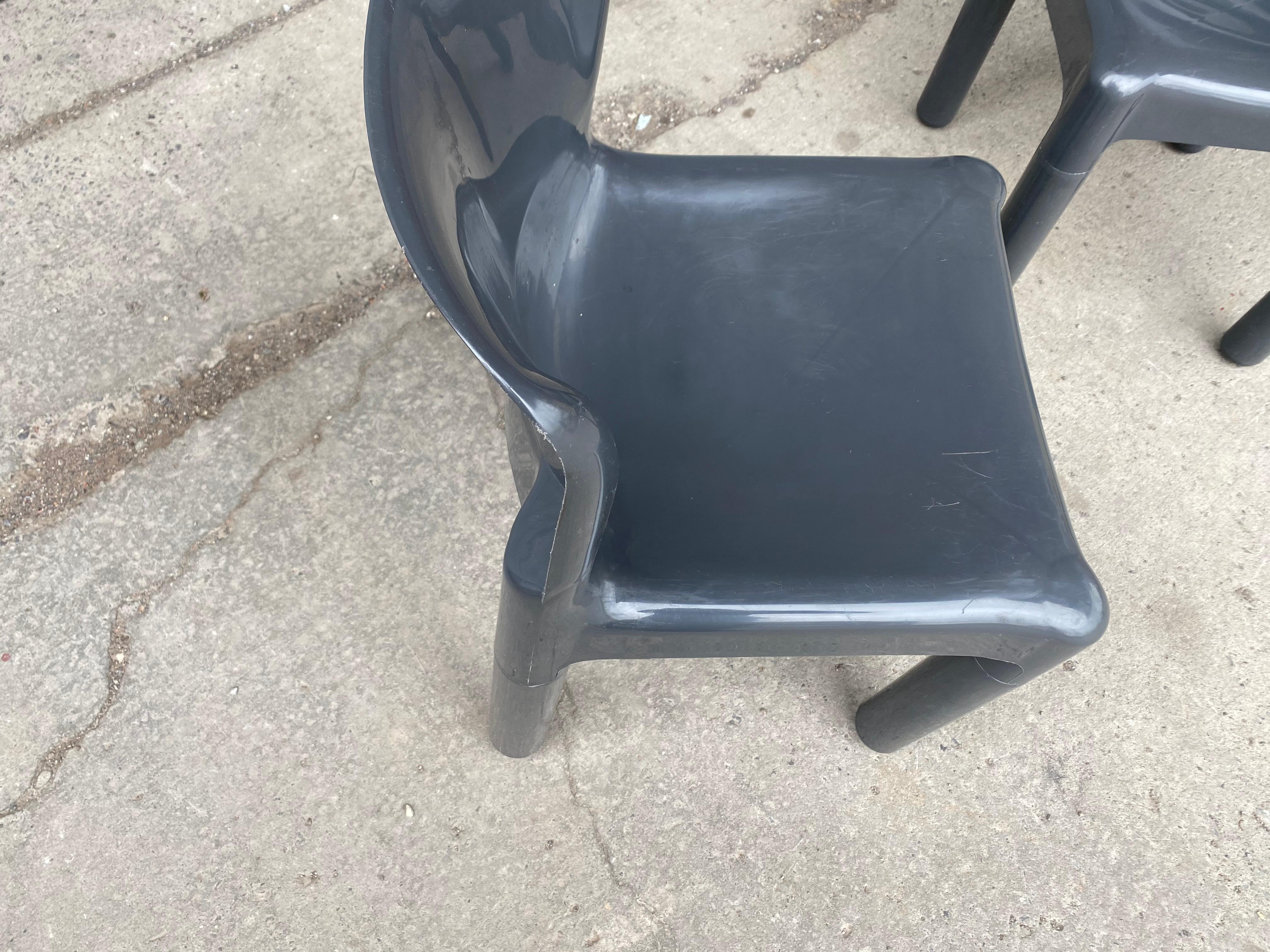 Carlo Bartoli Chair Model 4875 for Kartell, Italy, 1970s In Good Condition For Sale In Buffalo, NY